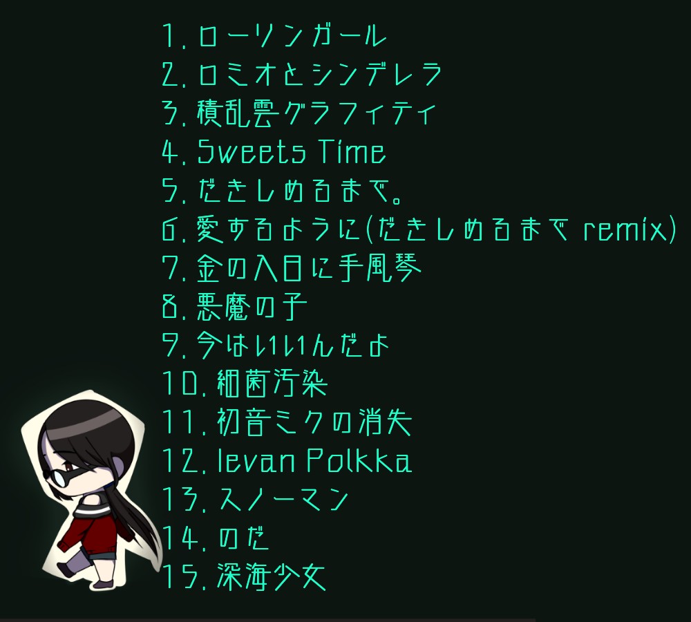 その辺に転がってる理利乃汚歌った曲一覧