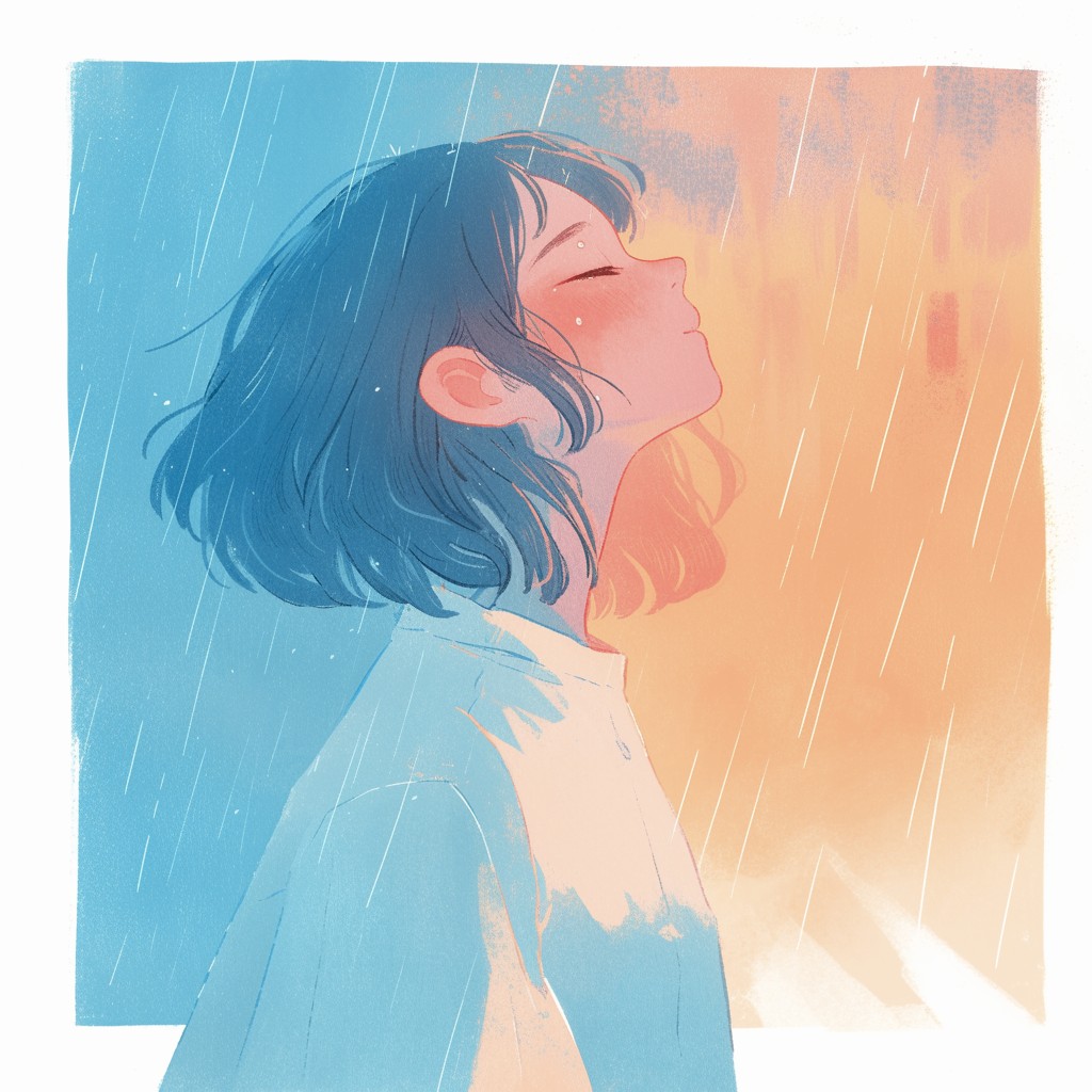 淡い祈りと雨音。
