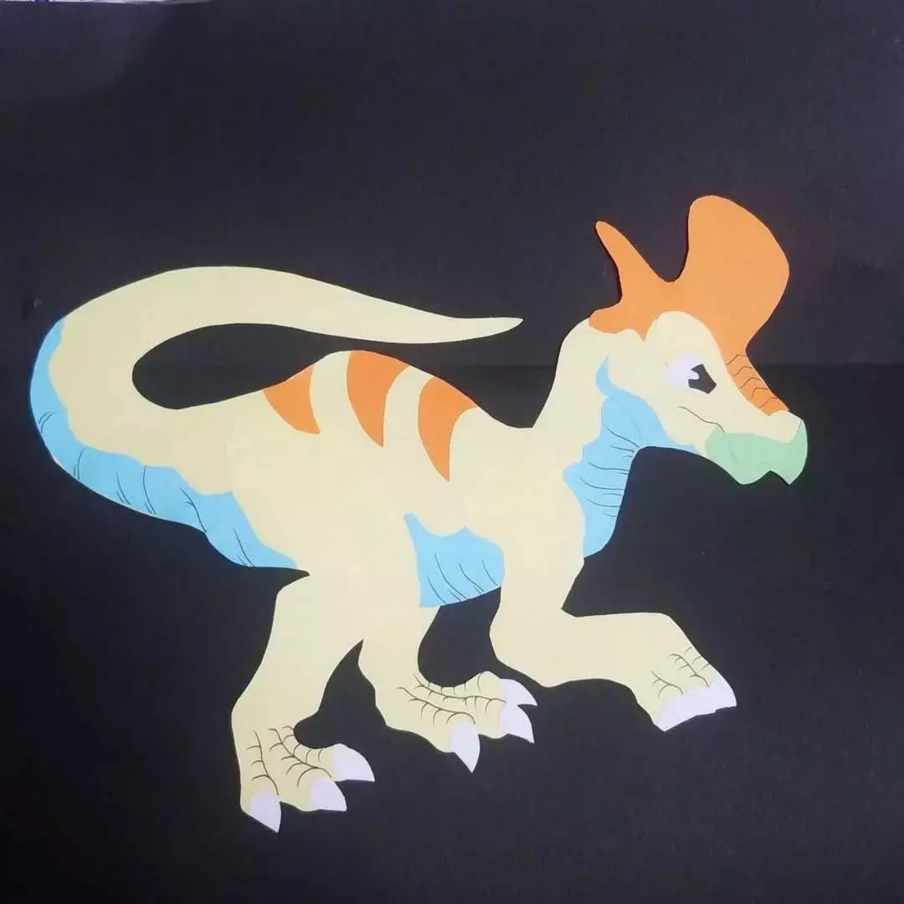 恐竜壁面宣伝ランベオサウルス