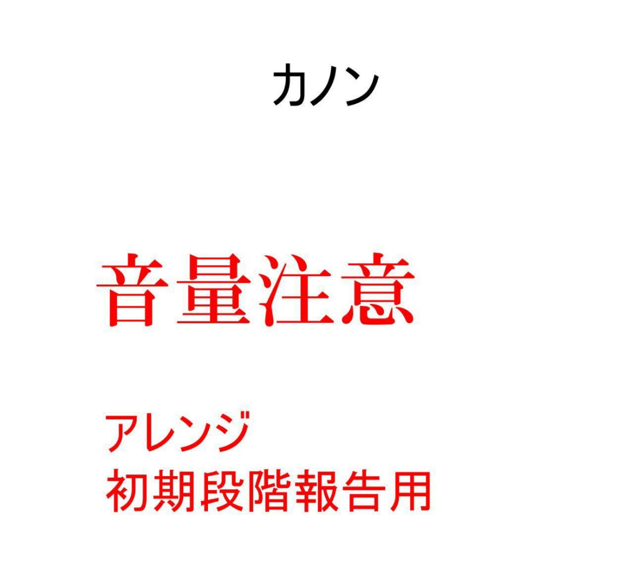 DTMカノンアレンジ初期