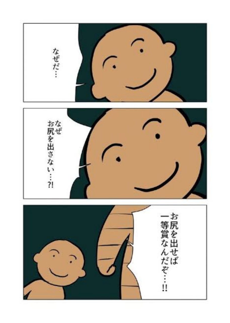 🚨おしりを出したら逮捕です🚨