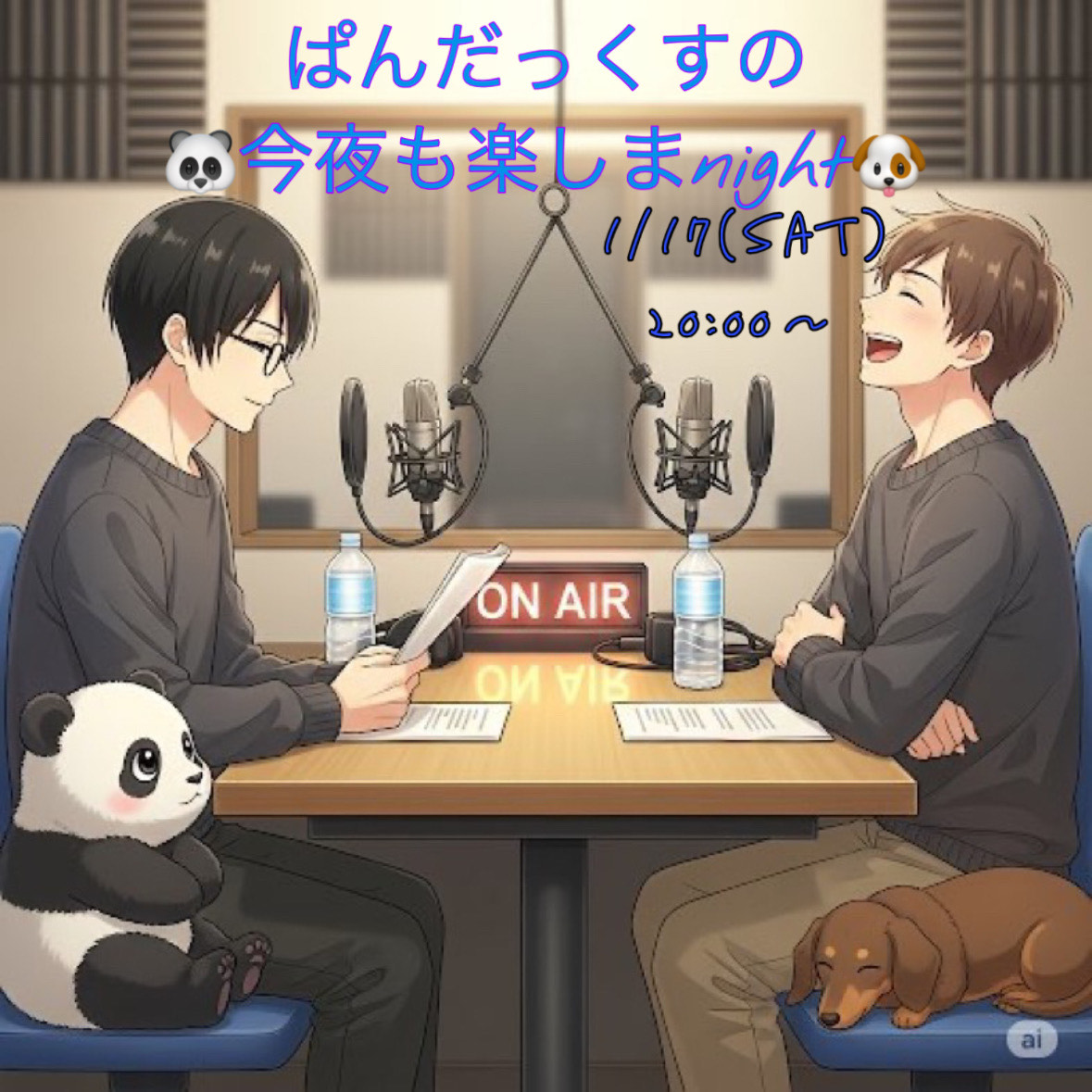 ぱんだっくすラジオコラボ雑談🐼🐶