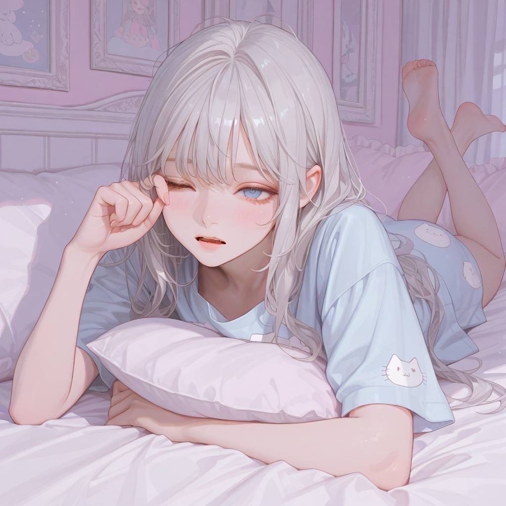 おはよ〜 ねむたいね