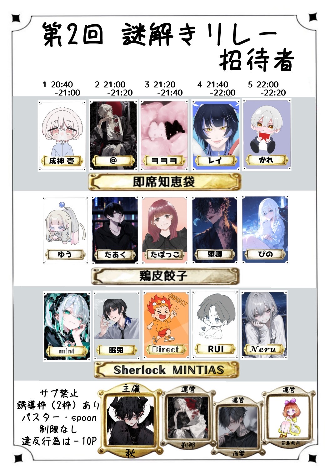 謎解きリレー閉会式