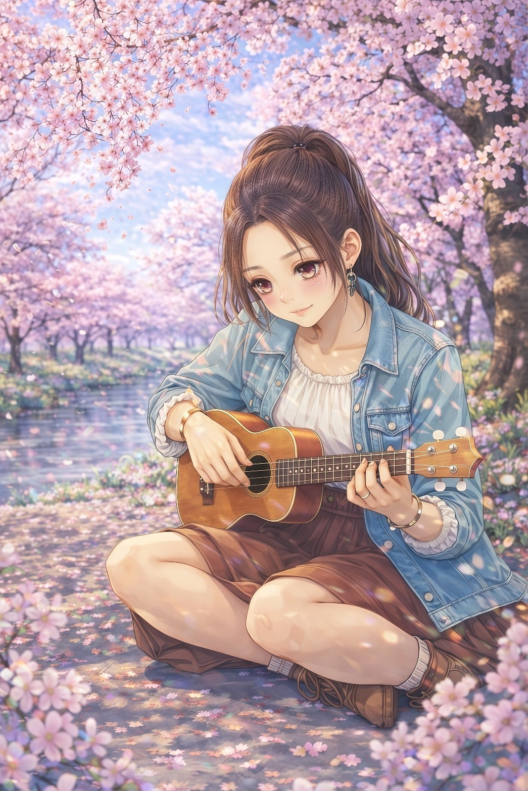 おハローウクレレ弾いたり話したり😊