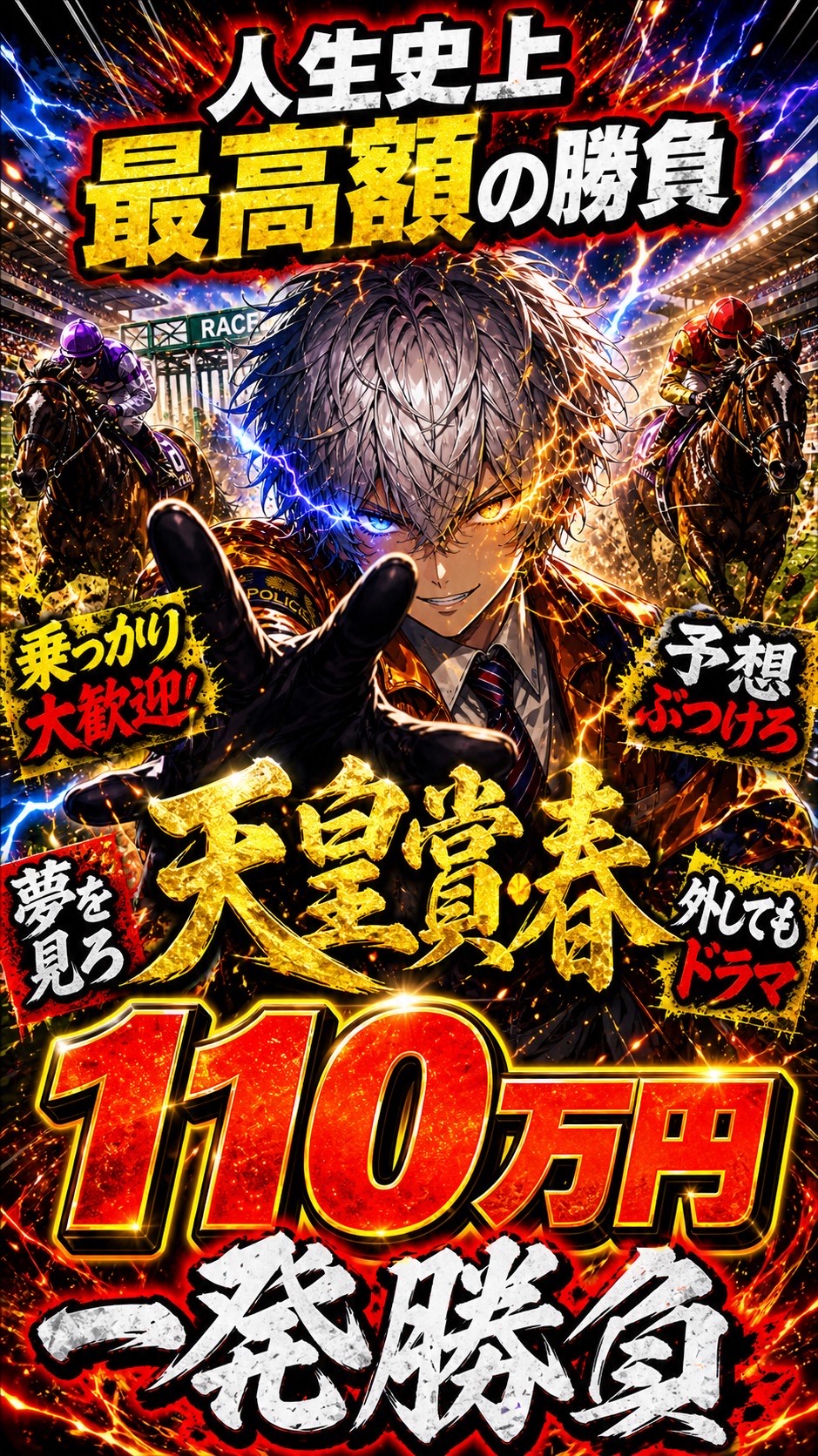 #110H 天皇賞•春 110万円‼️‼