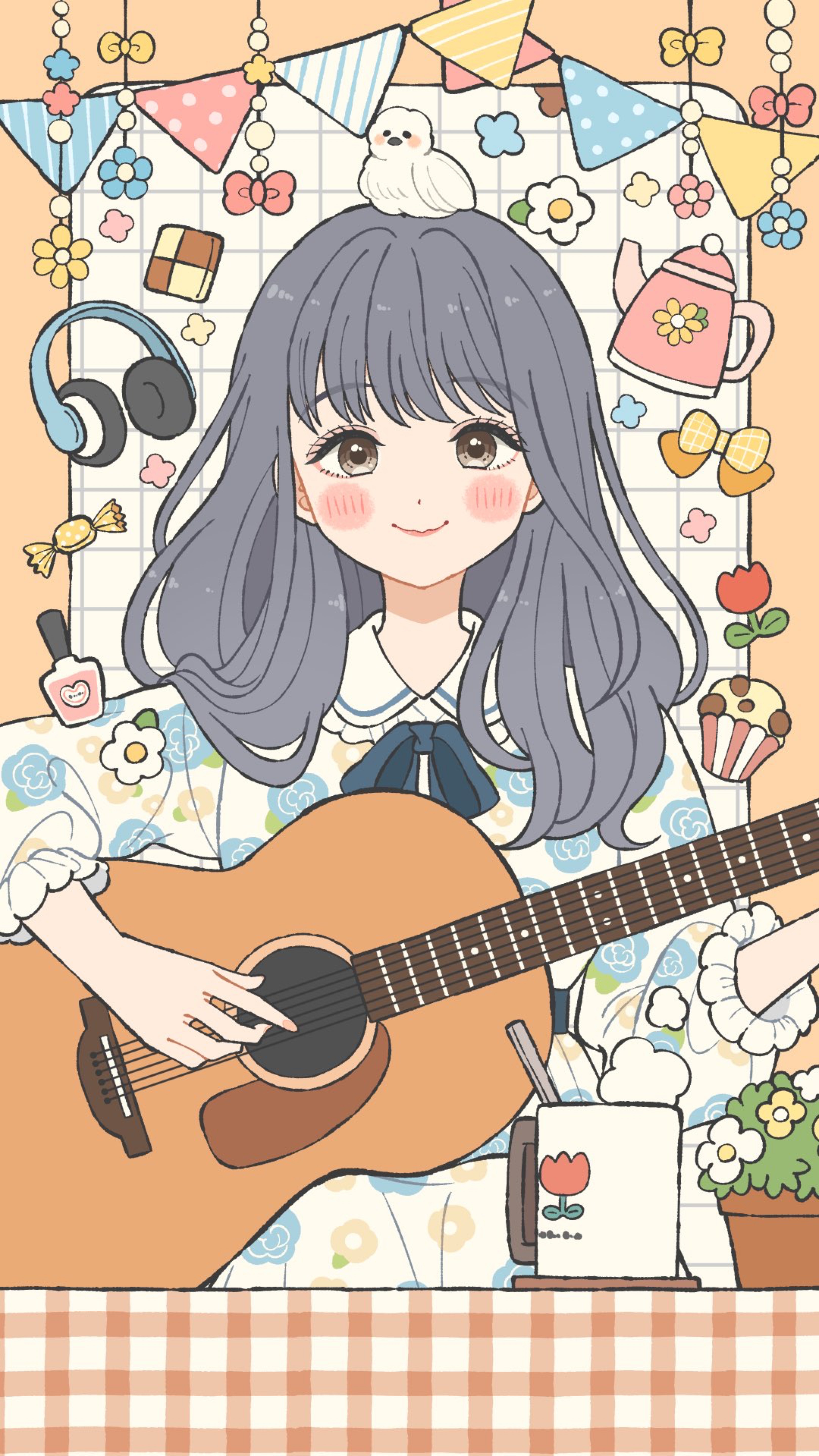 弾き語り。