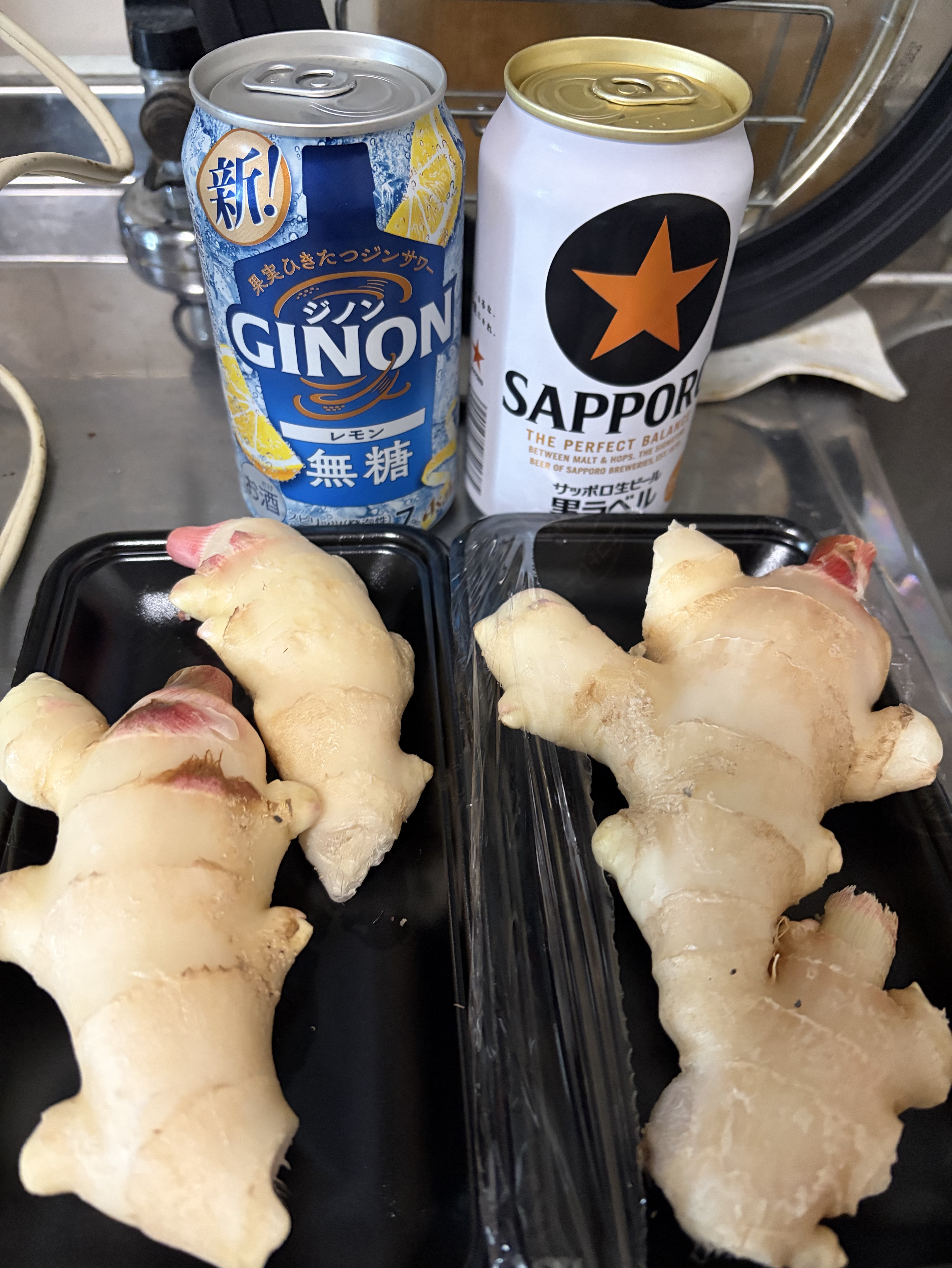 新生姜の甘酢漬けを作る