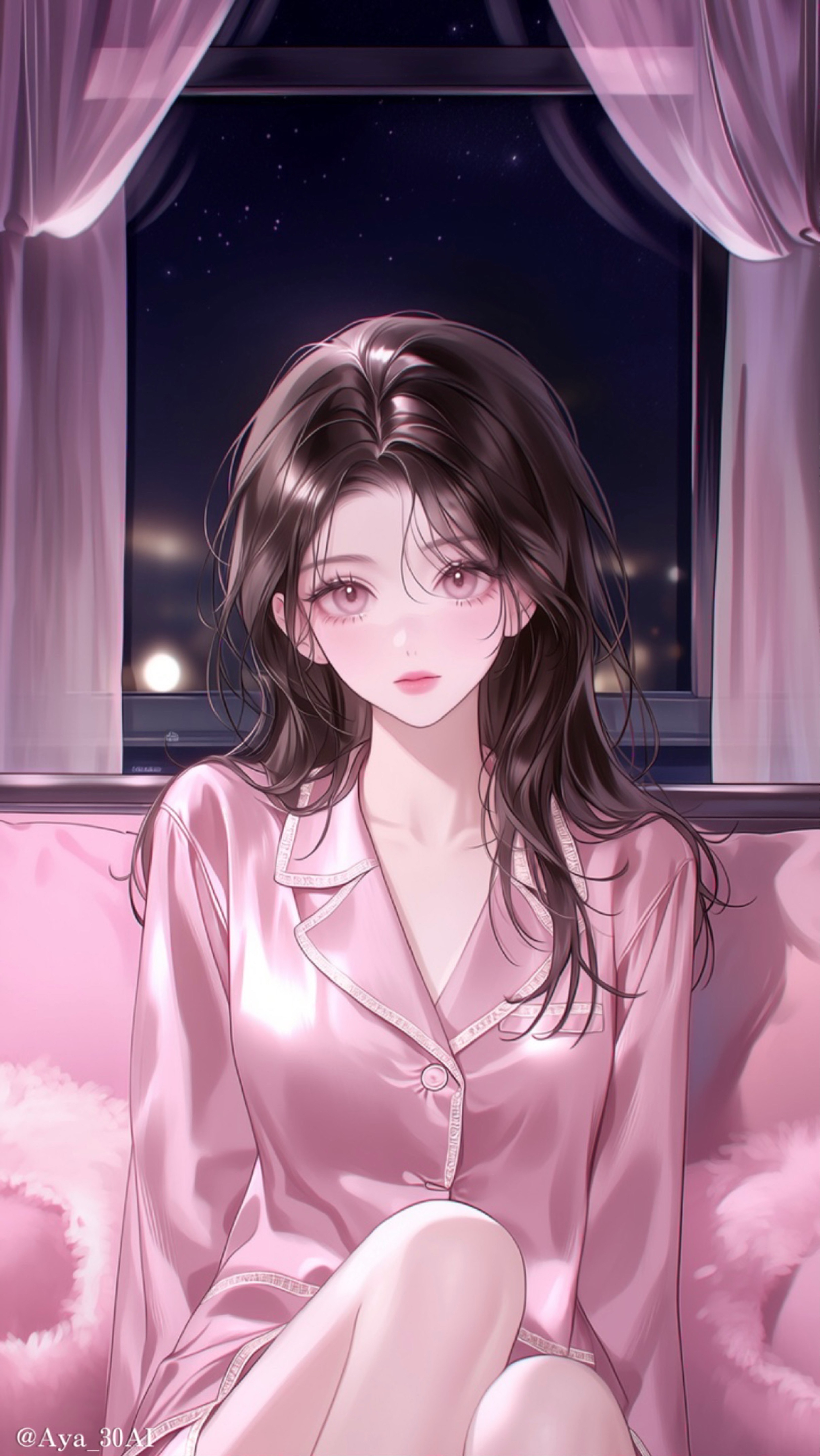 寝る前に♡♥
