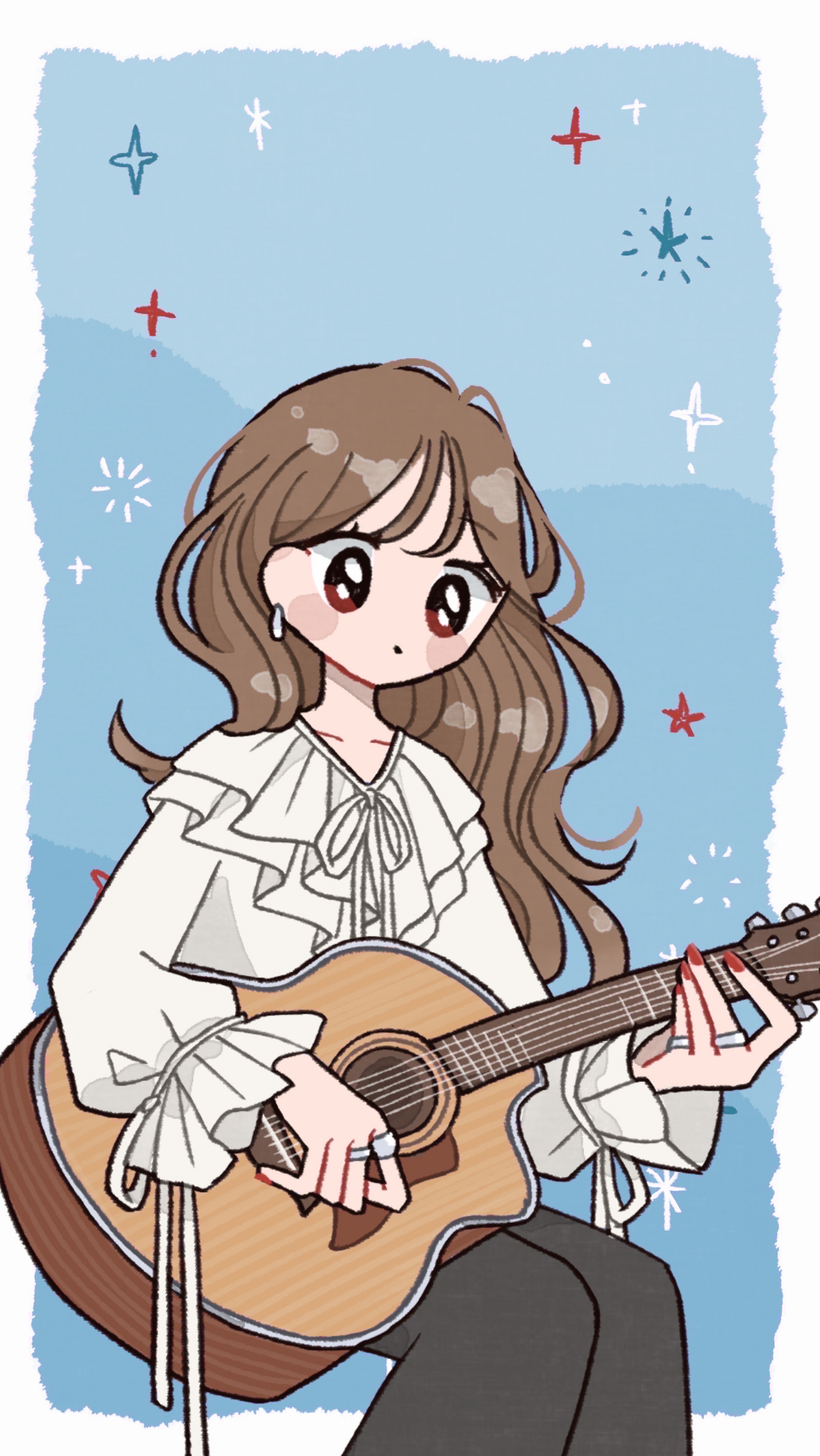 ロングネイル弾き語り