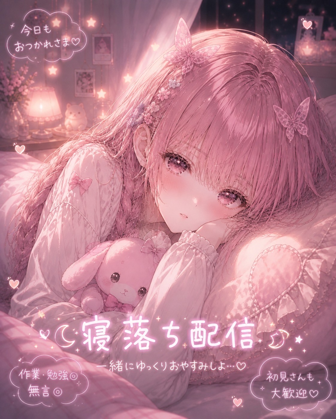 眠れない方、一緒に寝よ？