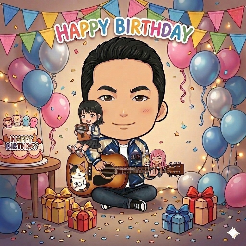 ハッピーバースデー自分！1時間🎸