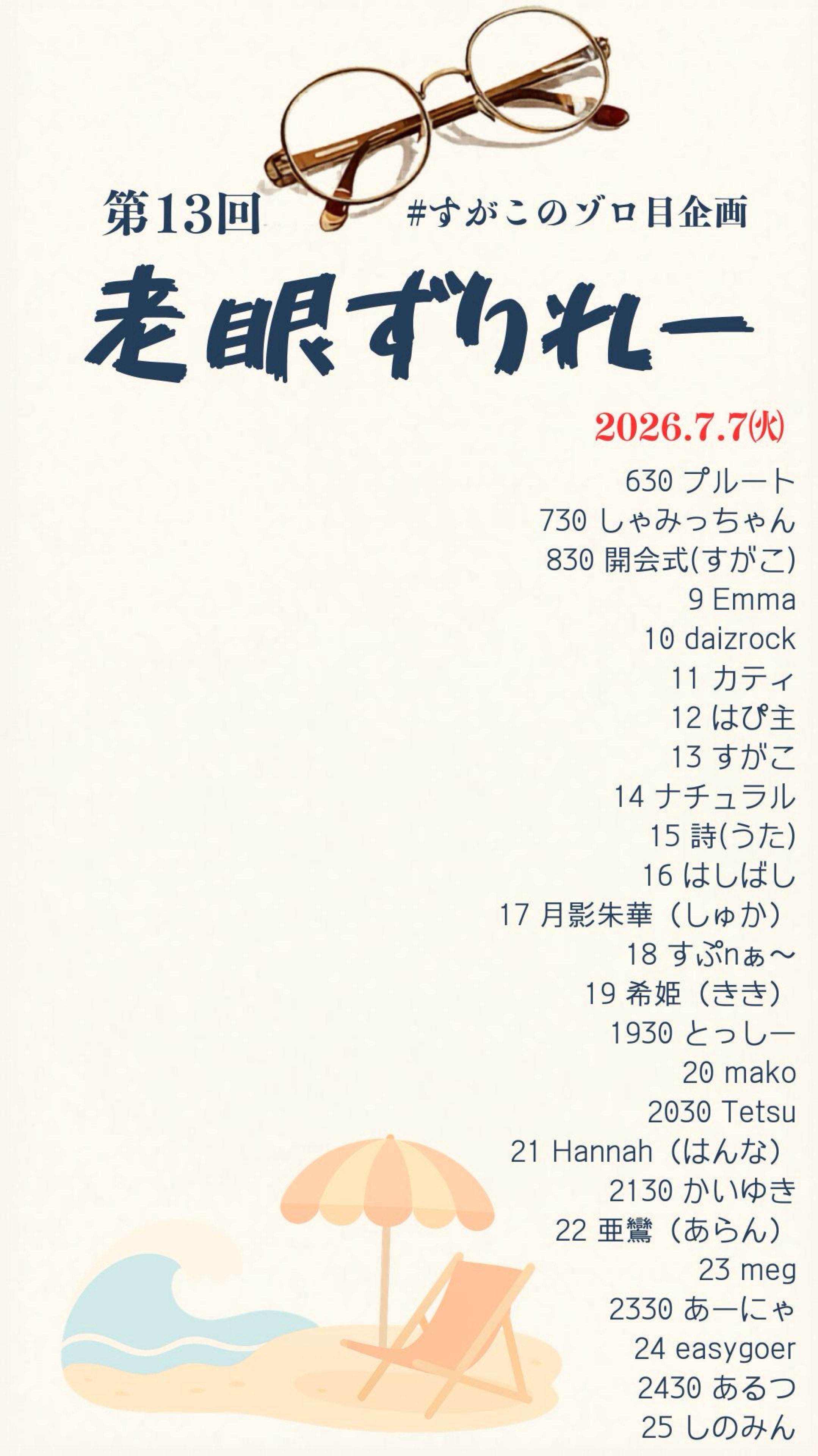 第13回老眼ずりれー4走者