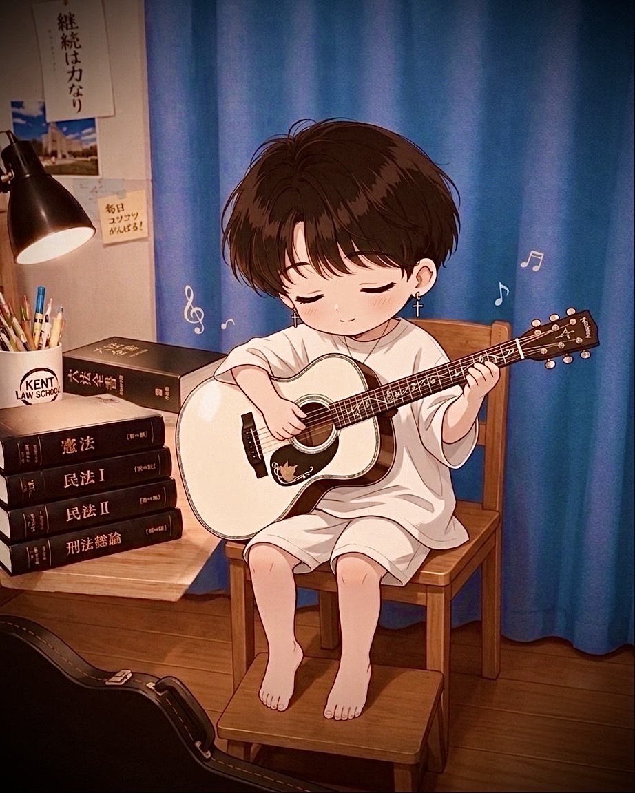 ソロギター演奏、弾き語り。初潜寝⭕