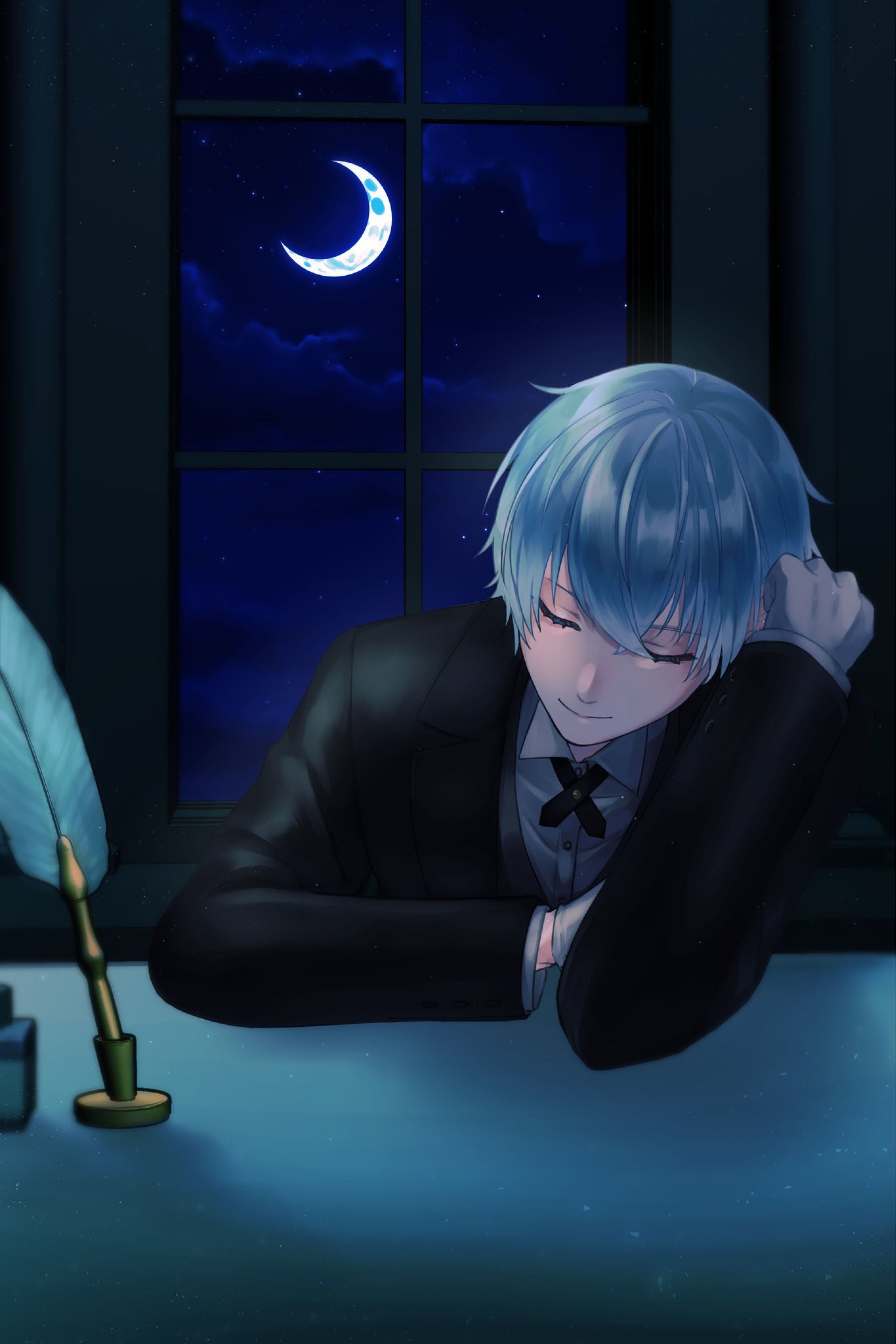 夜更け、君の居場所  . °