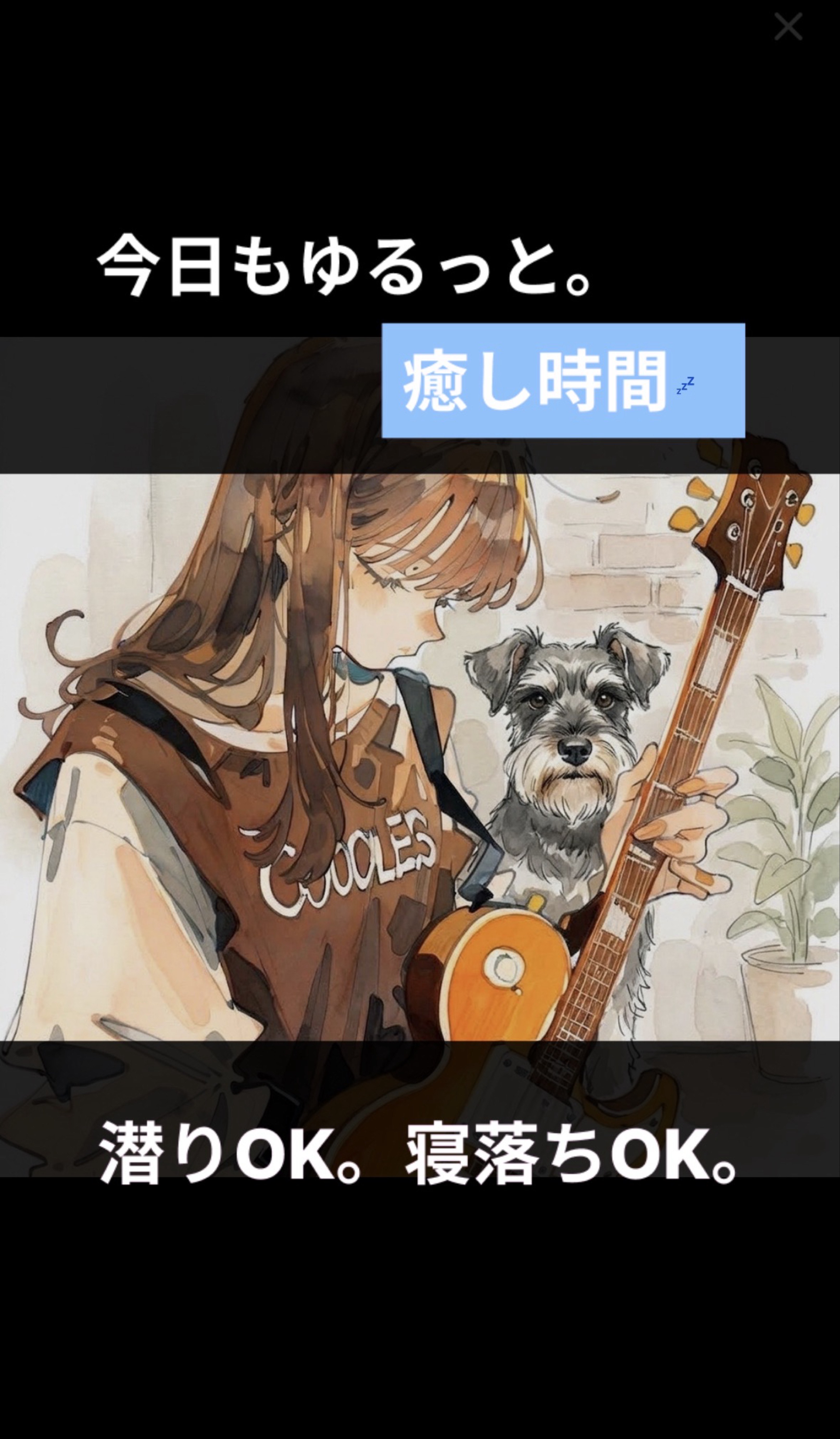 ギター練習する犬🐶🎸