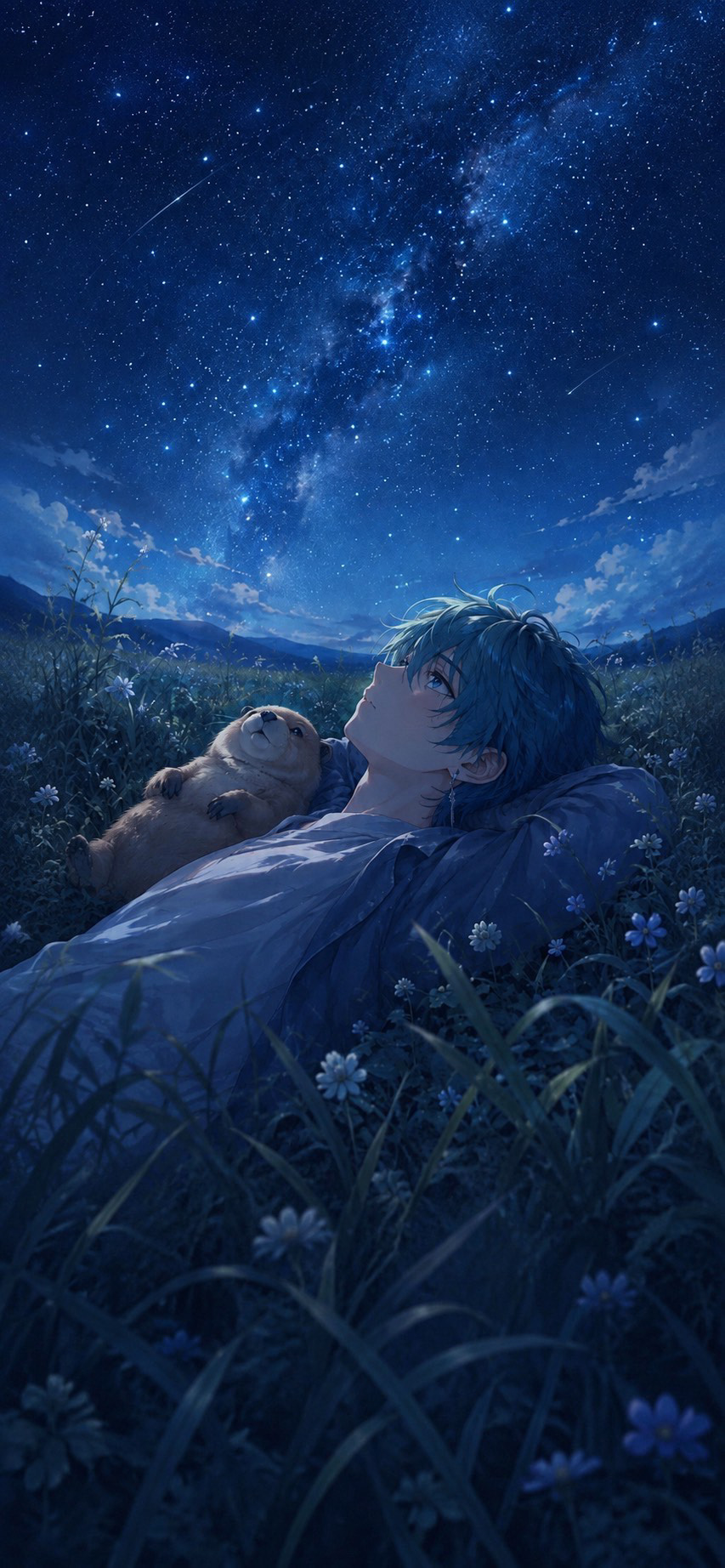 夜更け、君の居場所  . °
