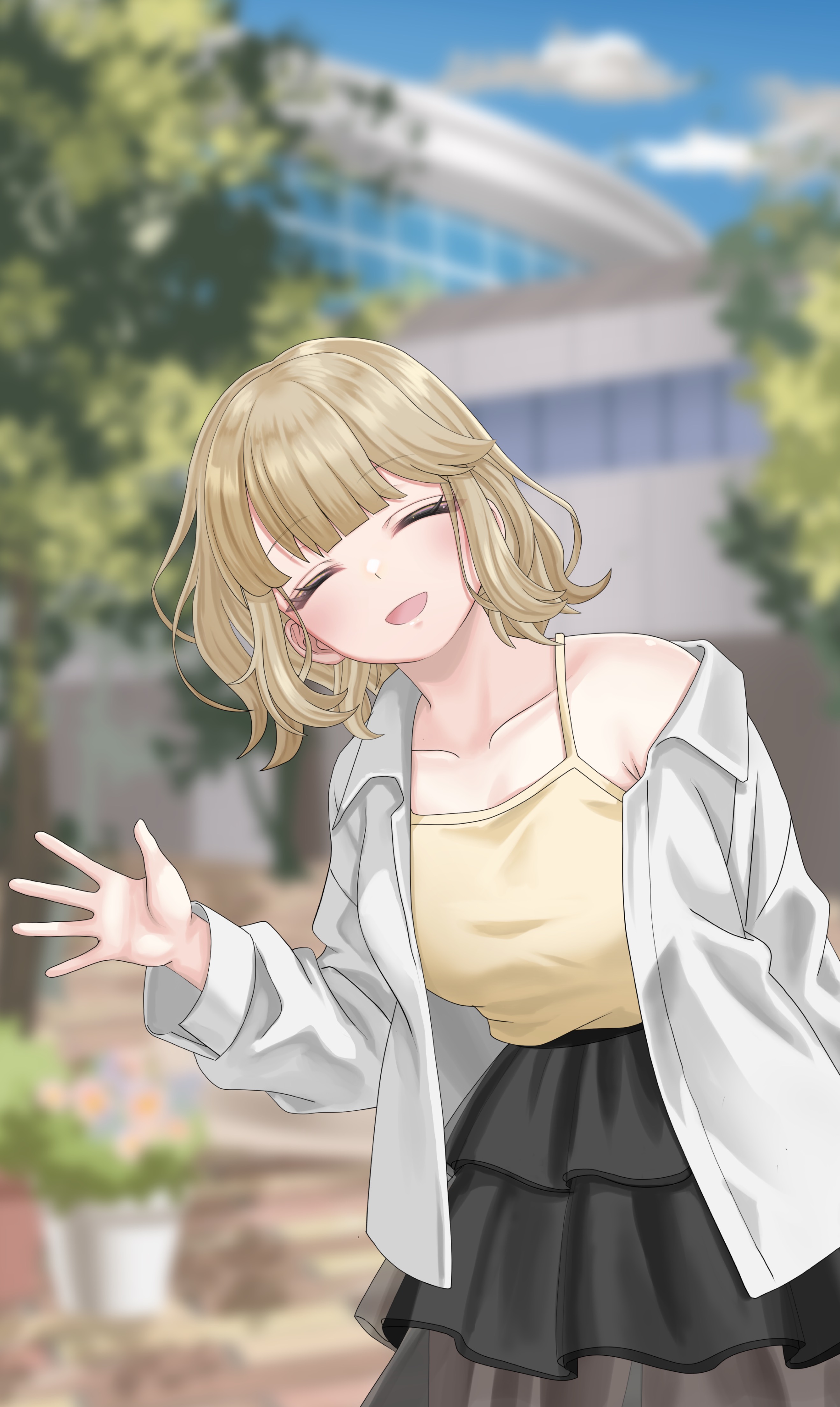 んっはよん！