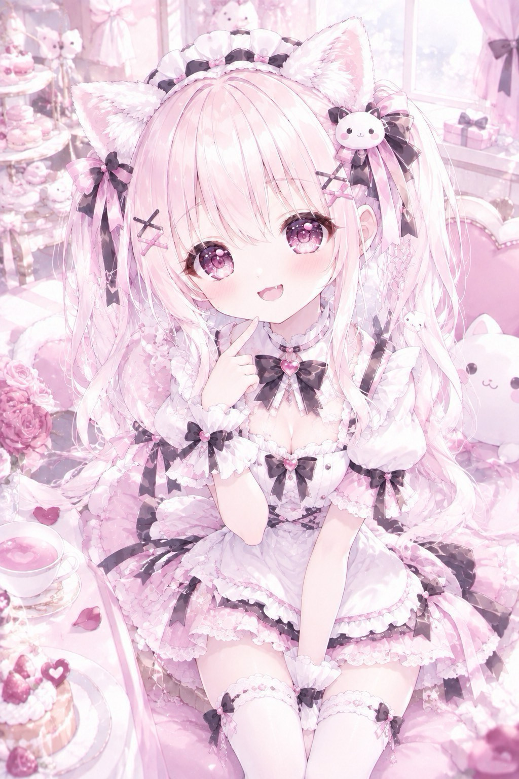 長時間配信終わりでねむねむにゃんこ