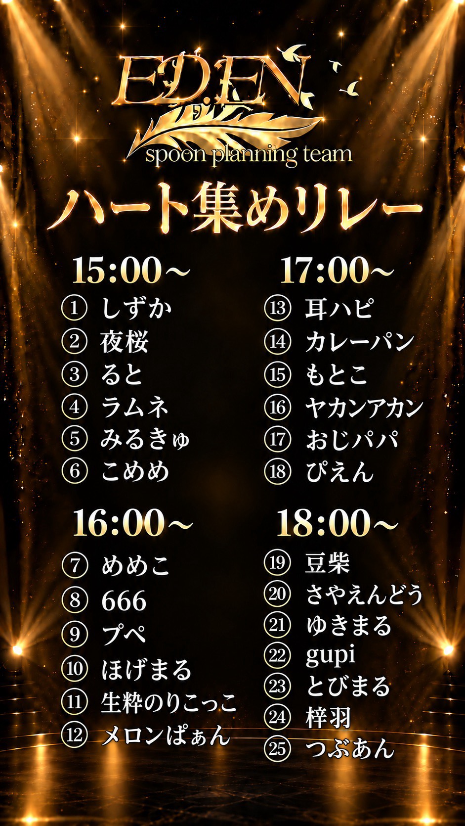  EDEN relay本部