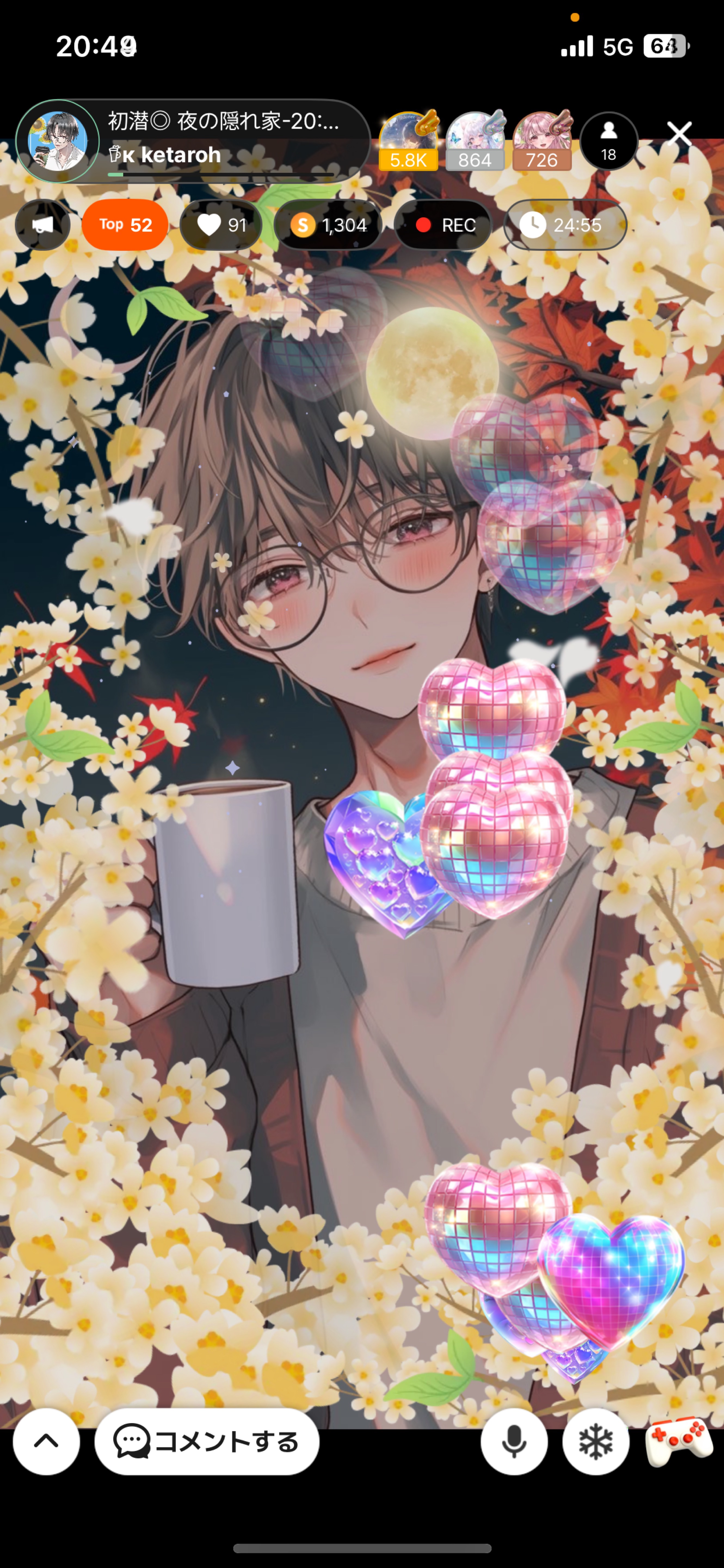 初潜◎ 夜の隠れ家-20:55☕️𓈒 𓂂