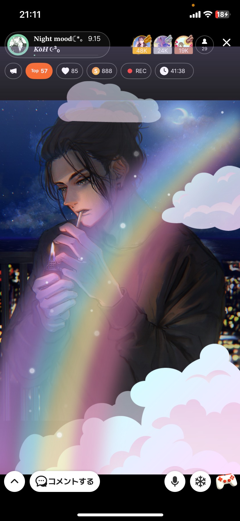 𝐍𝐢𝐠𝐡𝐭 𝐦𝐨𝐨𝐝☾*。 9.15