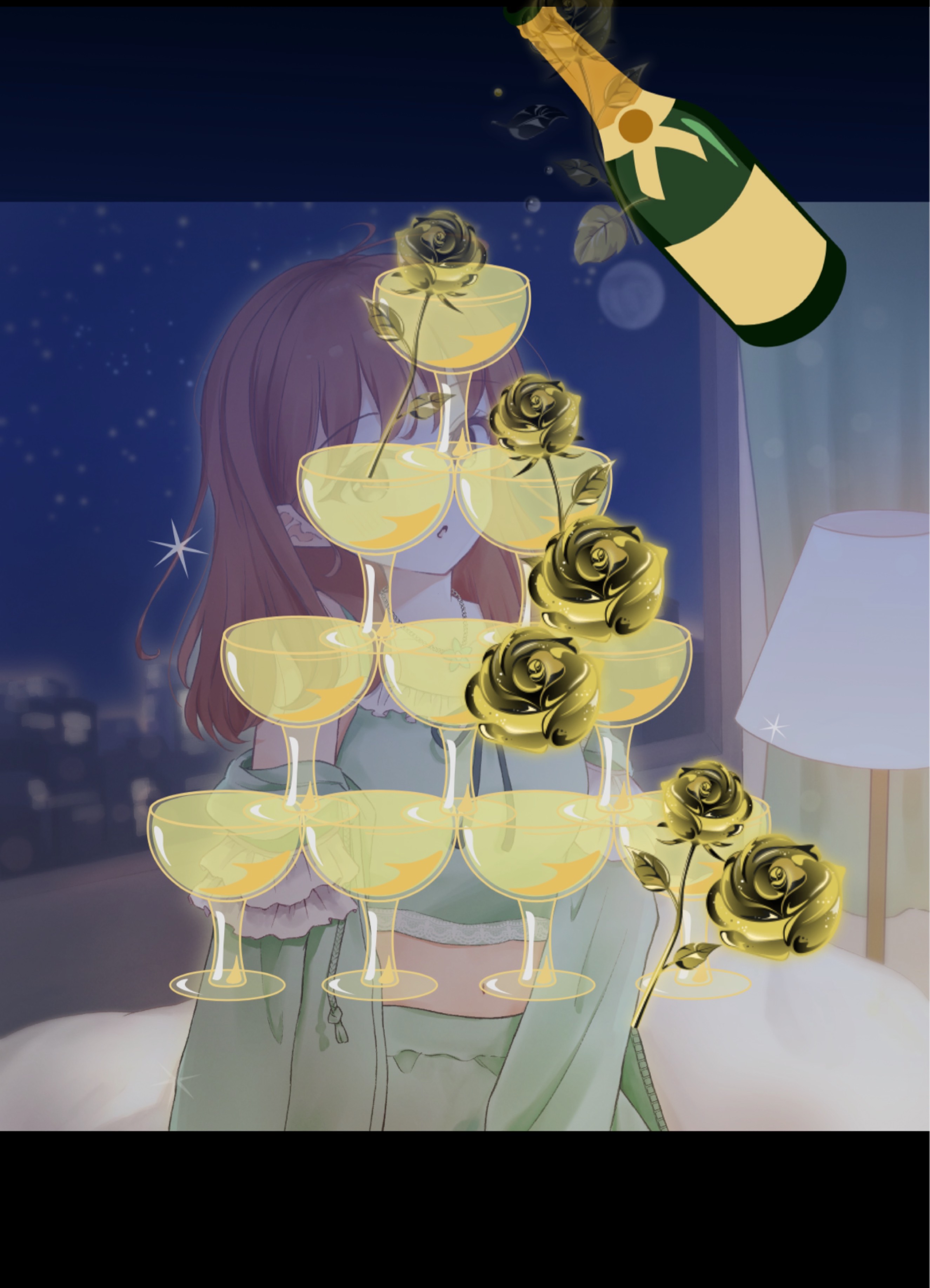 夜ですね💚おつるん