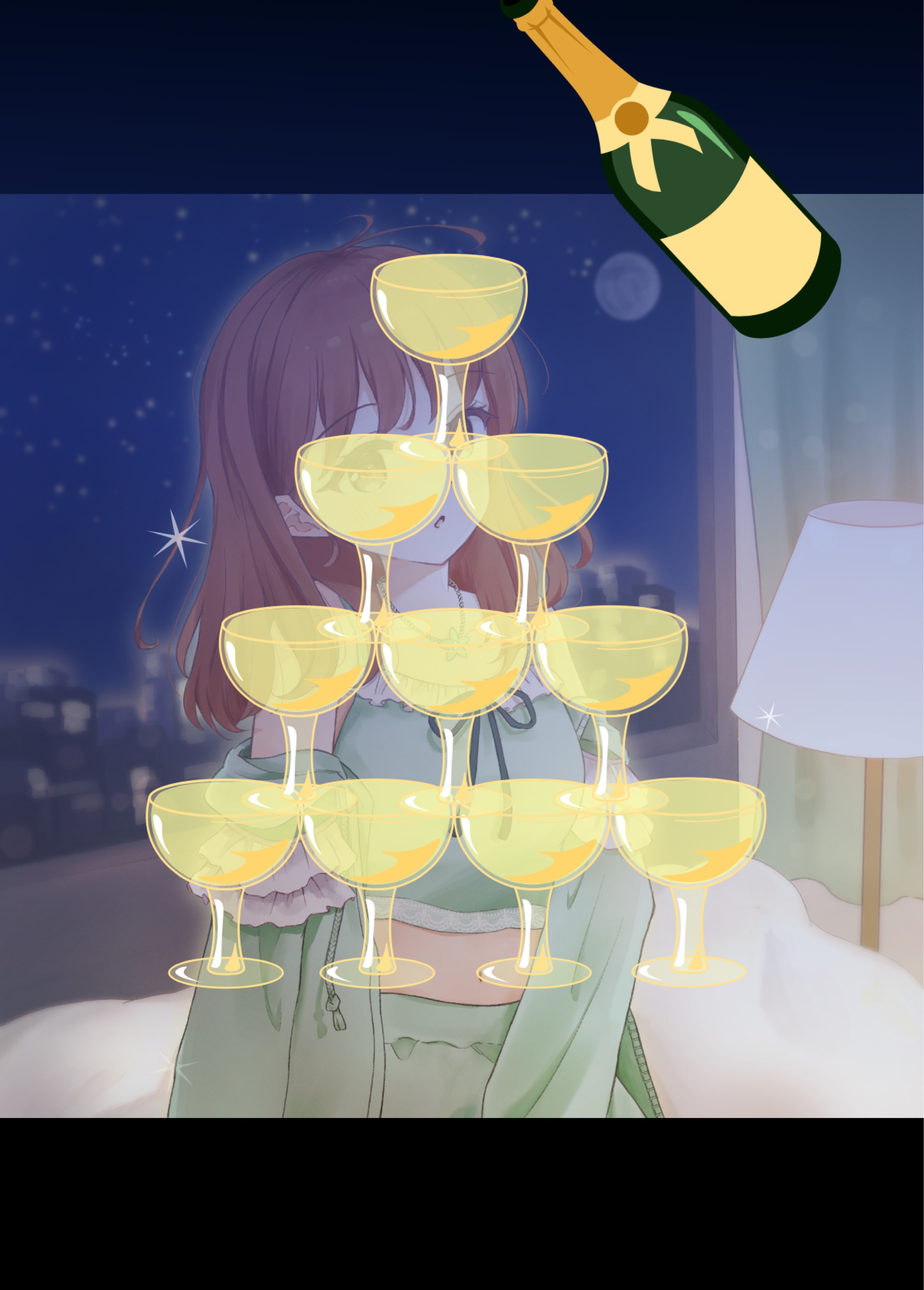 夜ですね💚おつるん