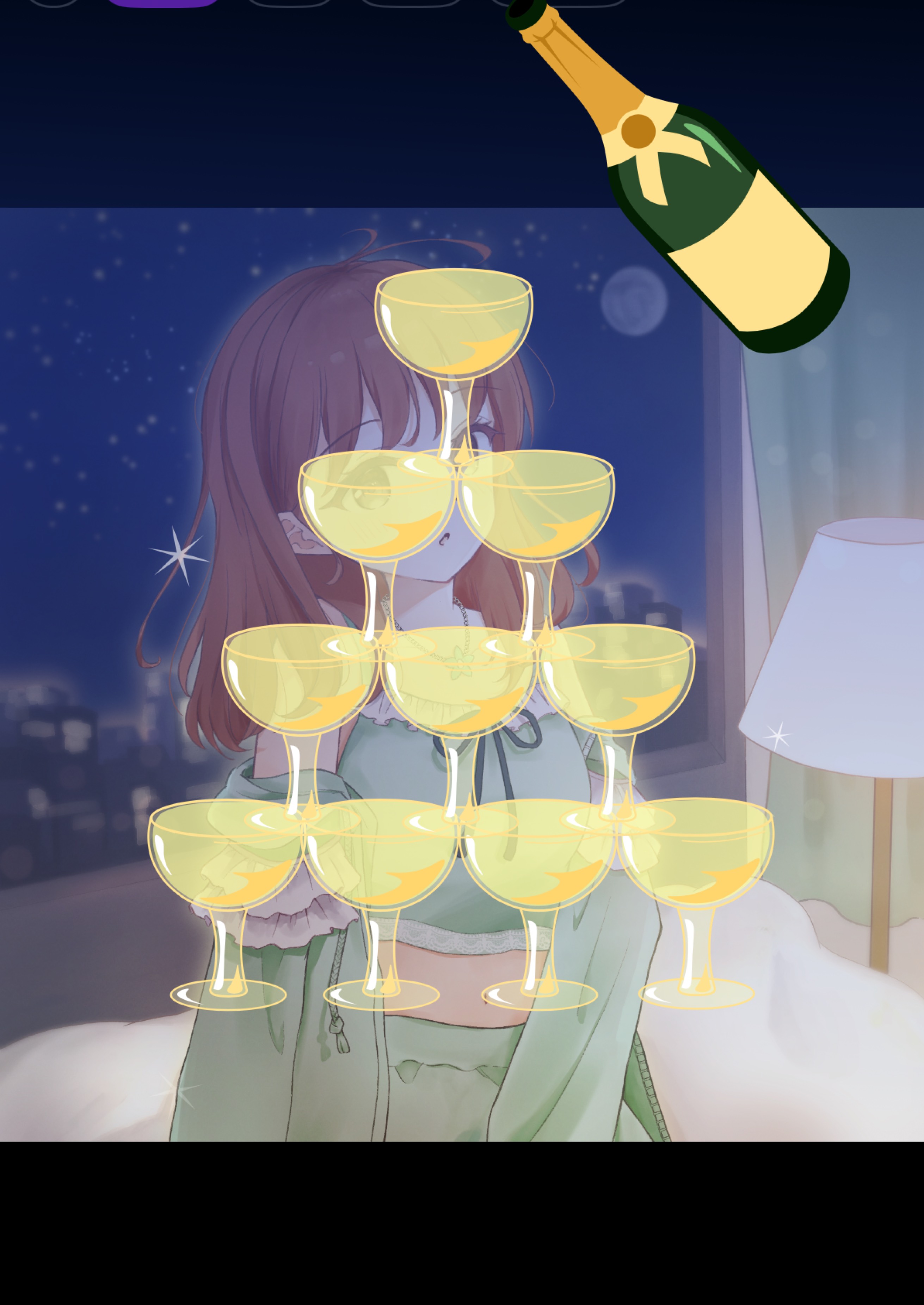 夜ですね💚おつるん