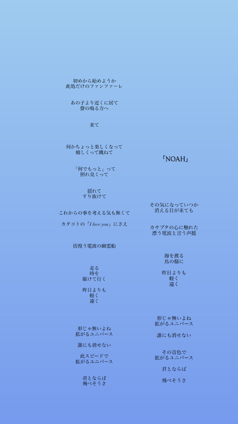 「音の出る阿呆。」