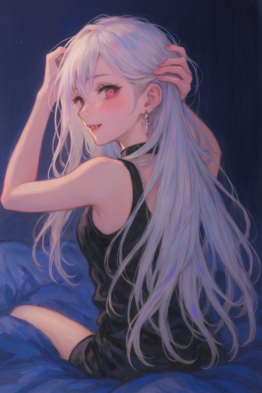 初〇 はなしてく？寝てく？