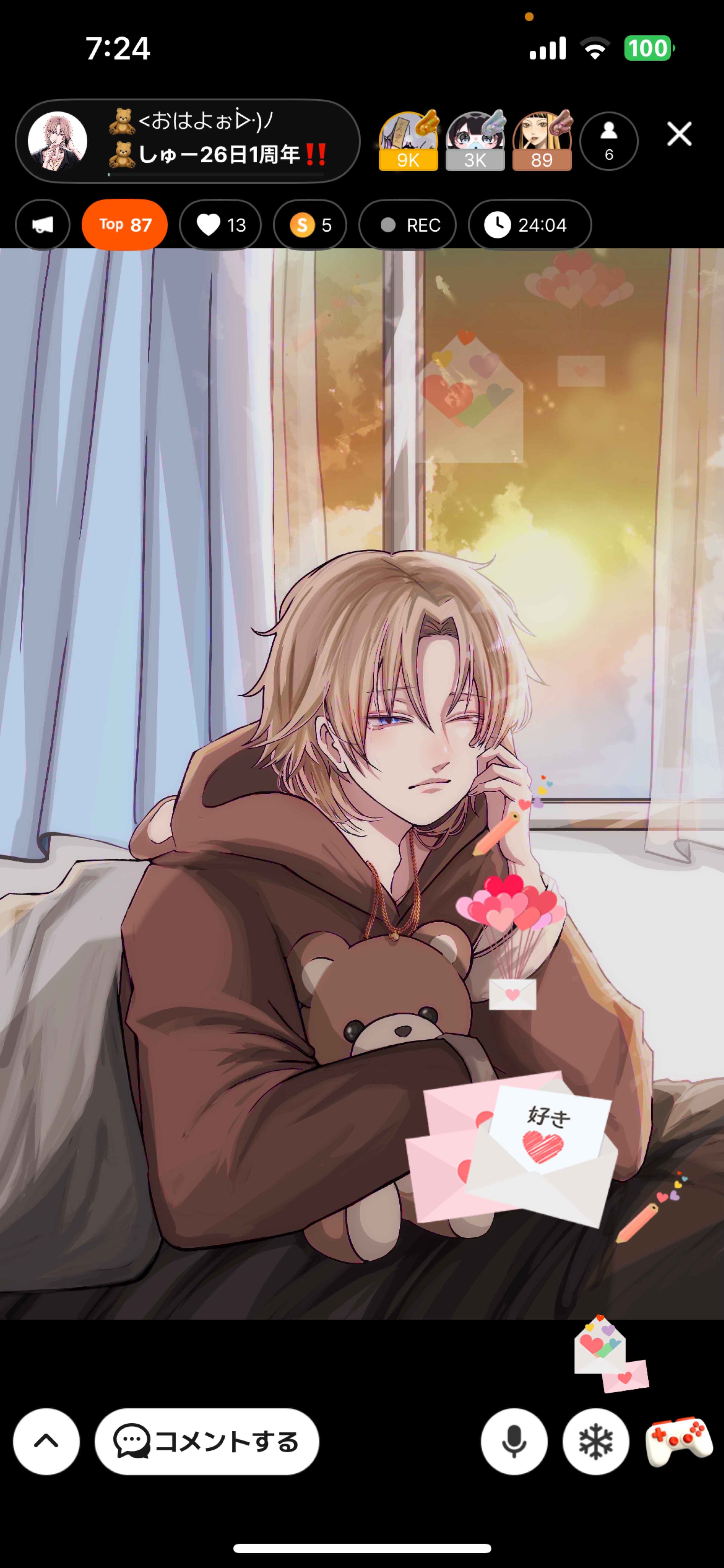 🧸<おはよぉᐕ)ﾉ