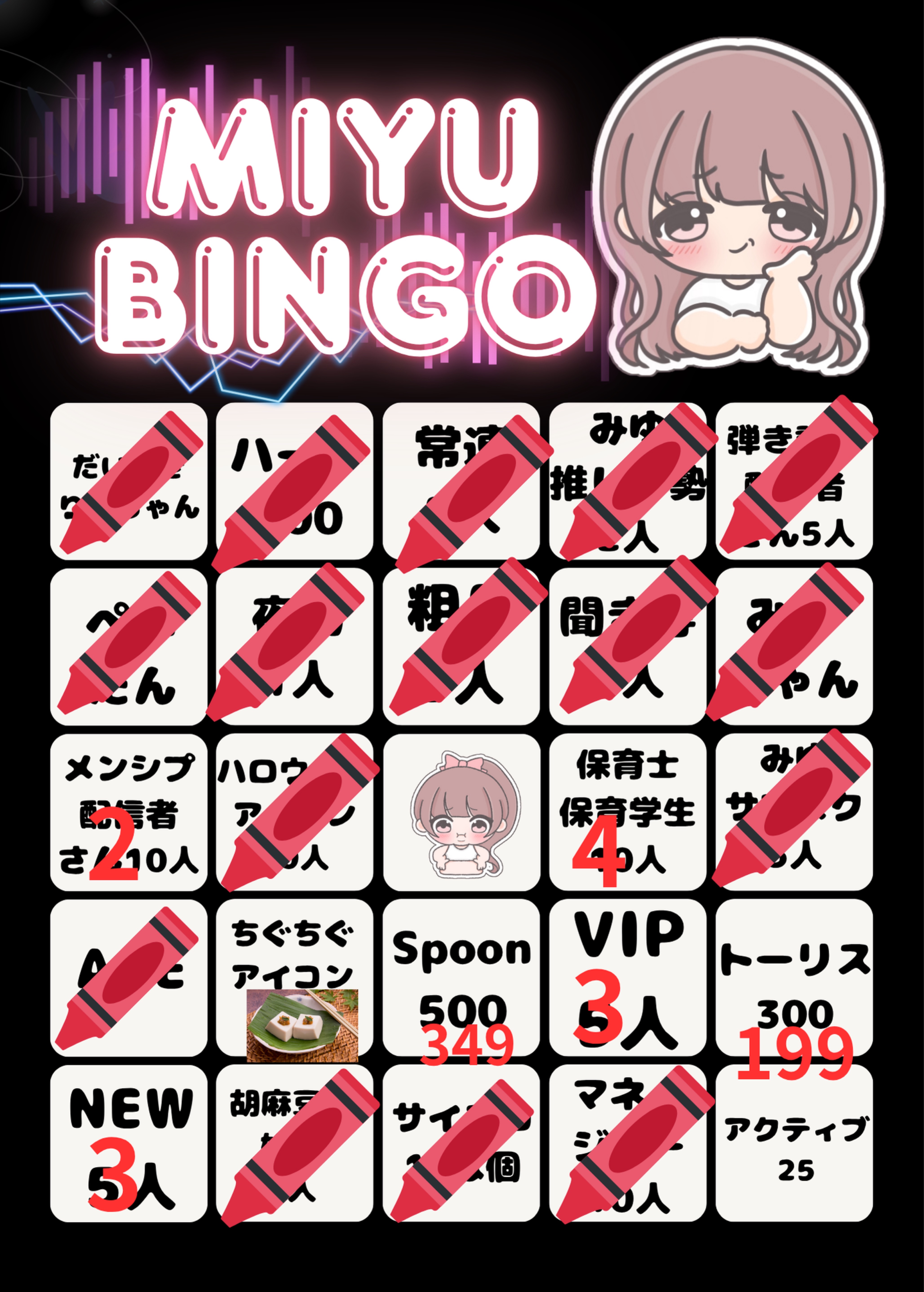 保育士のビンゴ耐久