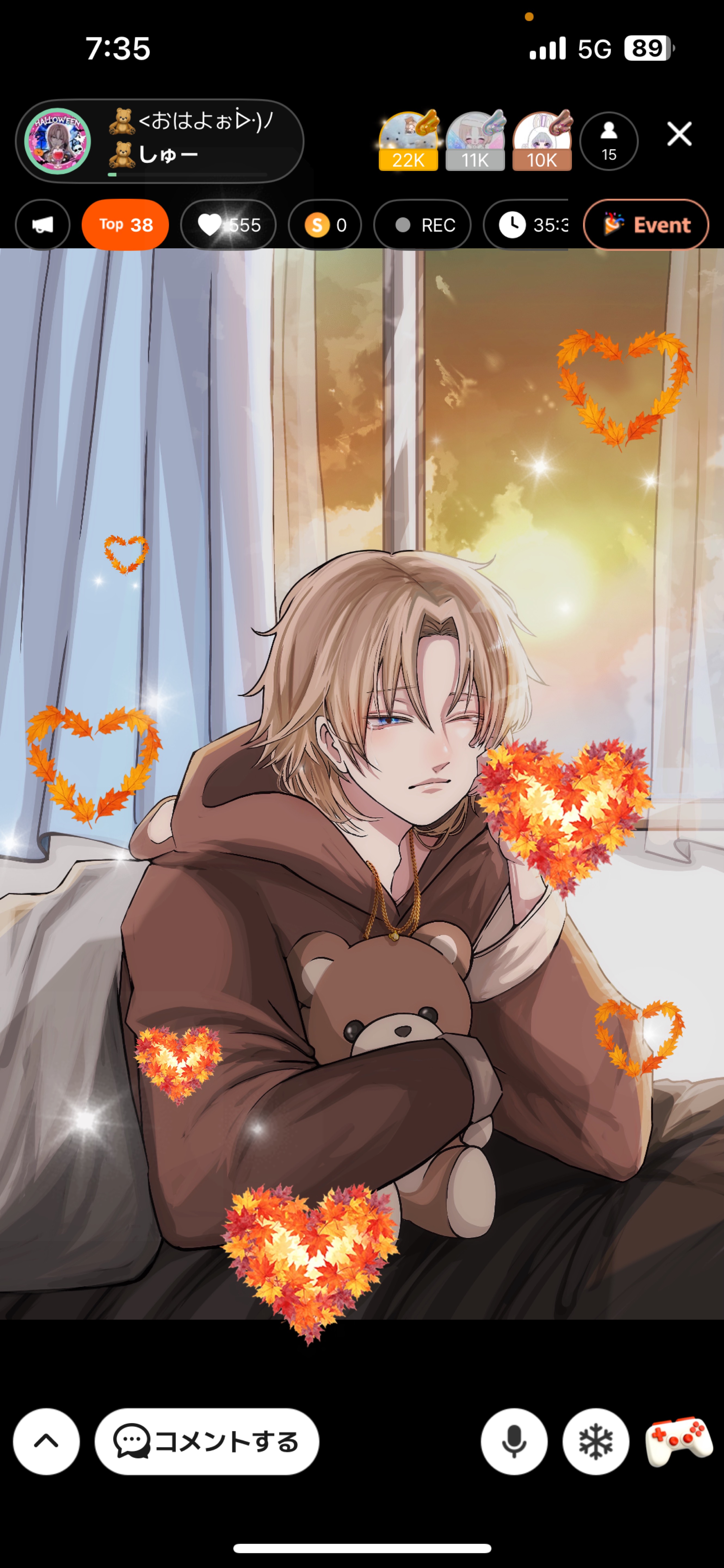 🧸<おはよぉᐕ)ノ