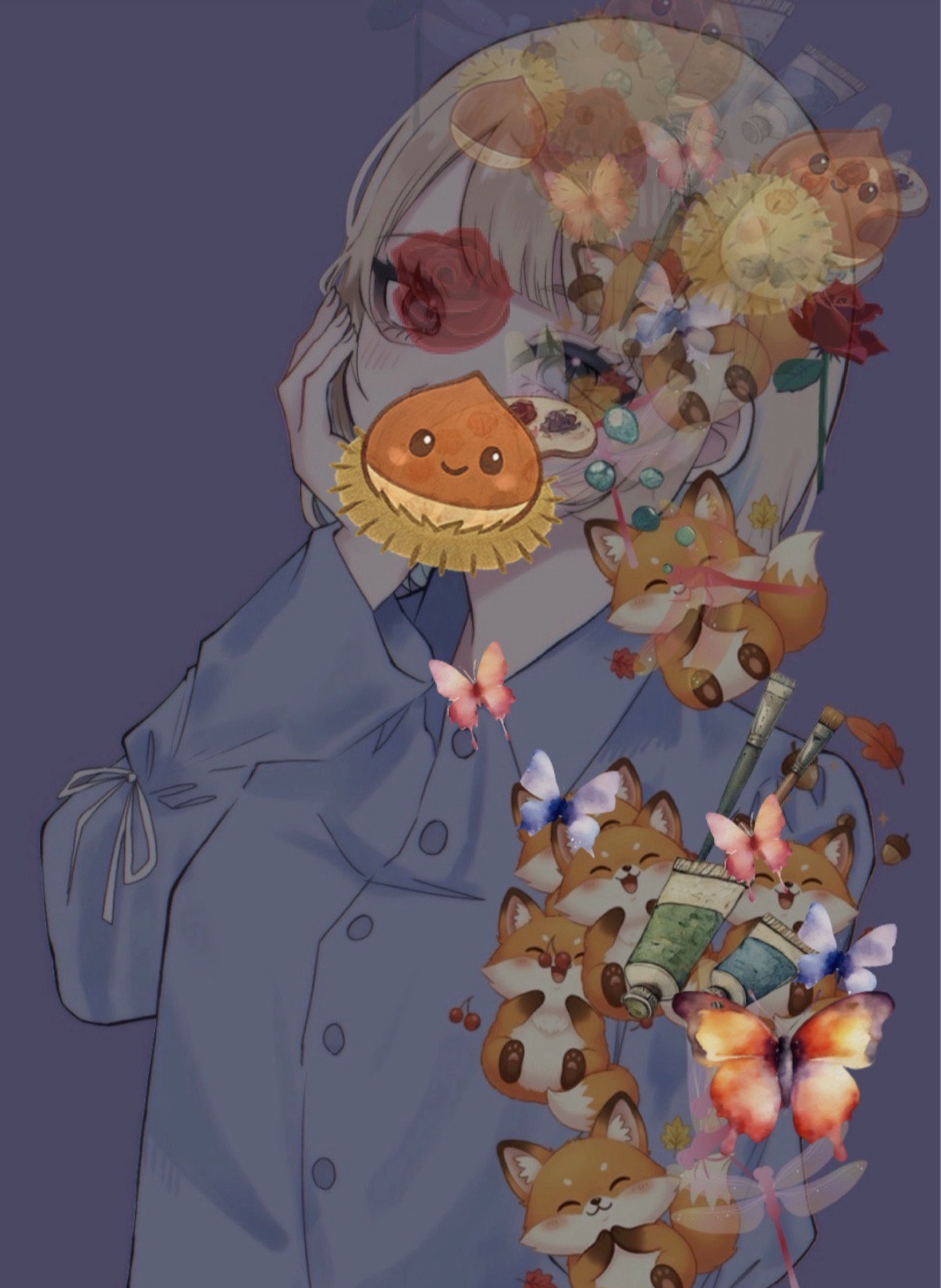 寝れないんだ❔