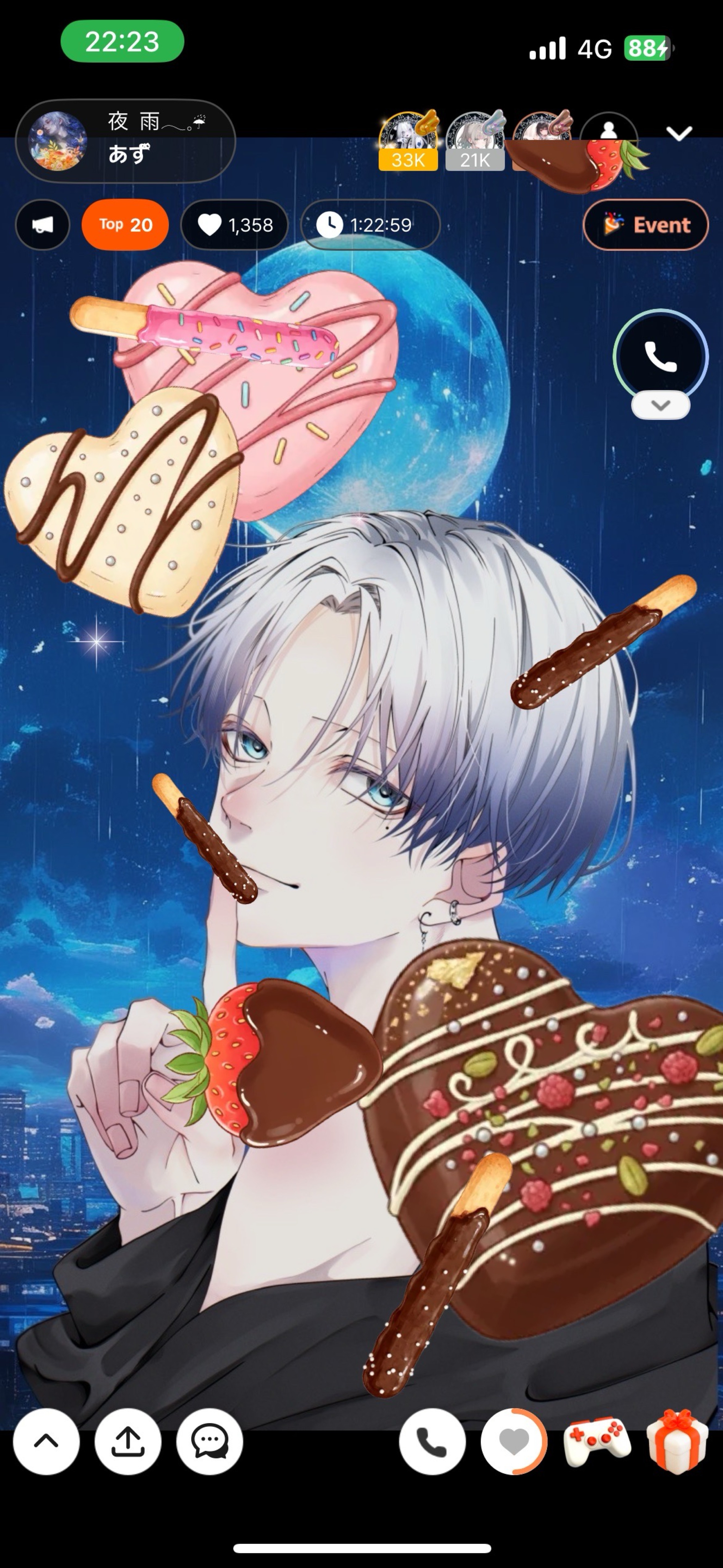 夜  雨𓂃𓈒☔︎