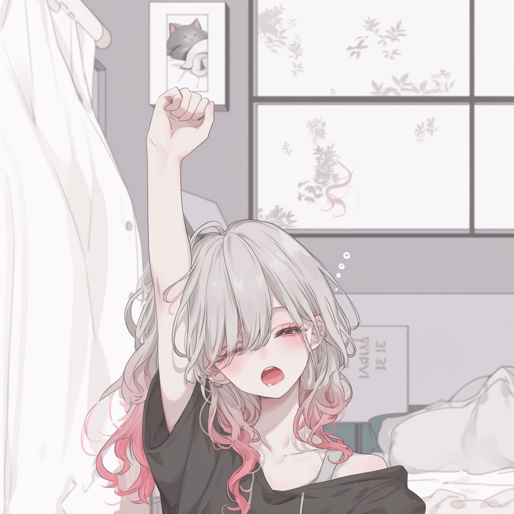 初寝潜◎んんんー。おはよっ