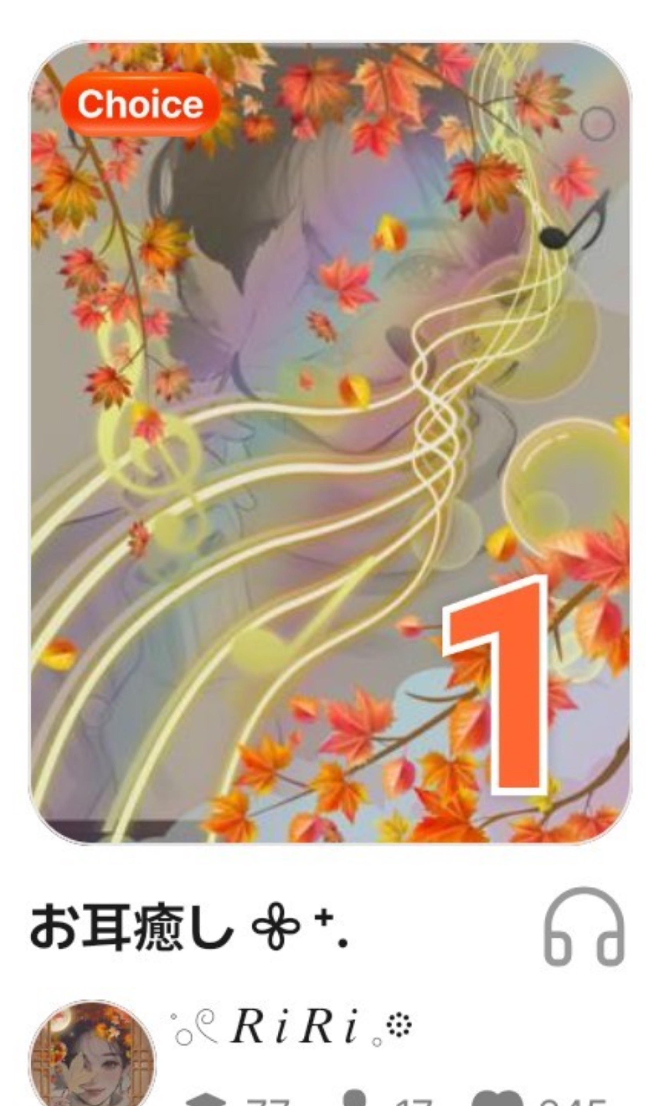 お耳癒し 𖧷 ⁺.