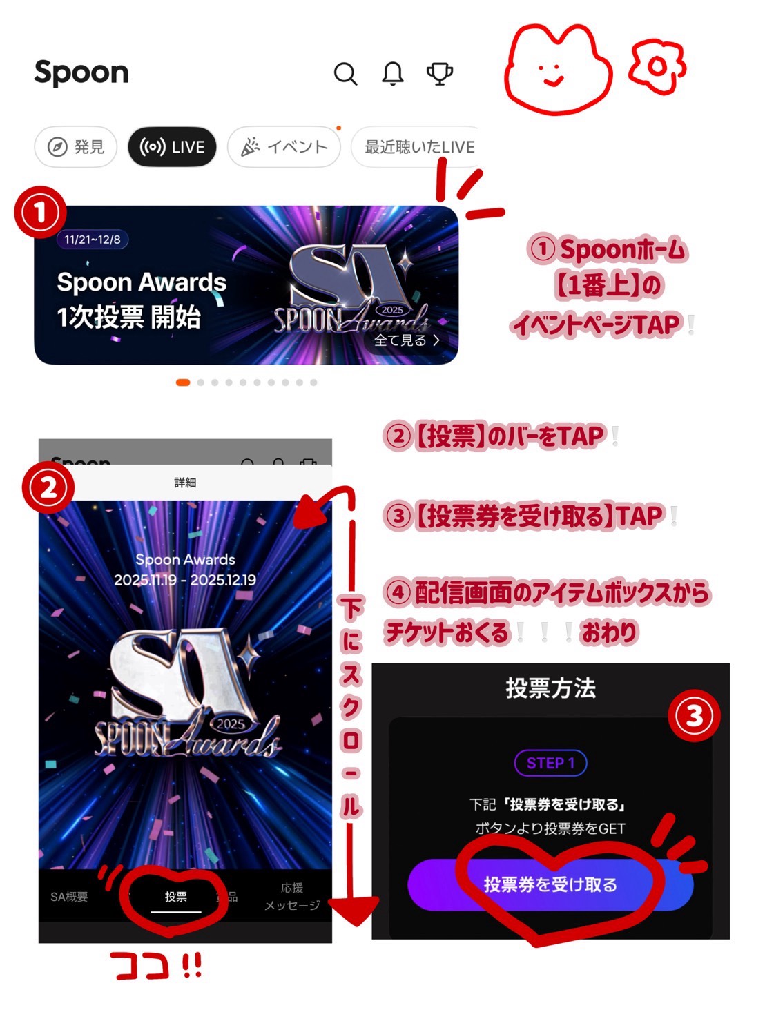 チケット投票お願いします！𓂃 𓈒𓏸