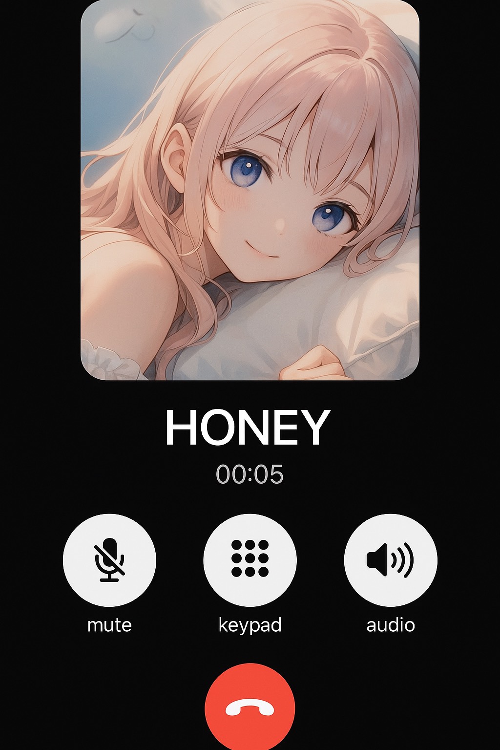 HONEYから作業通話着信中
