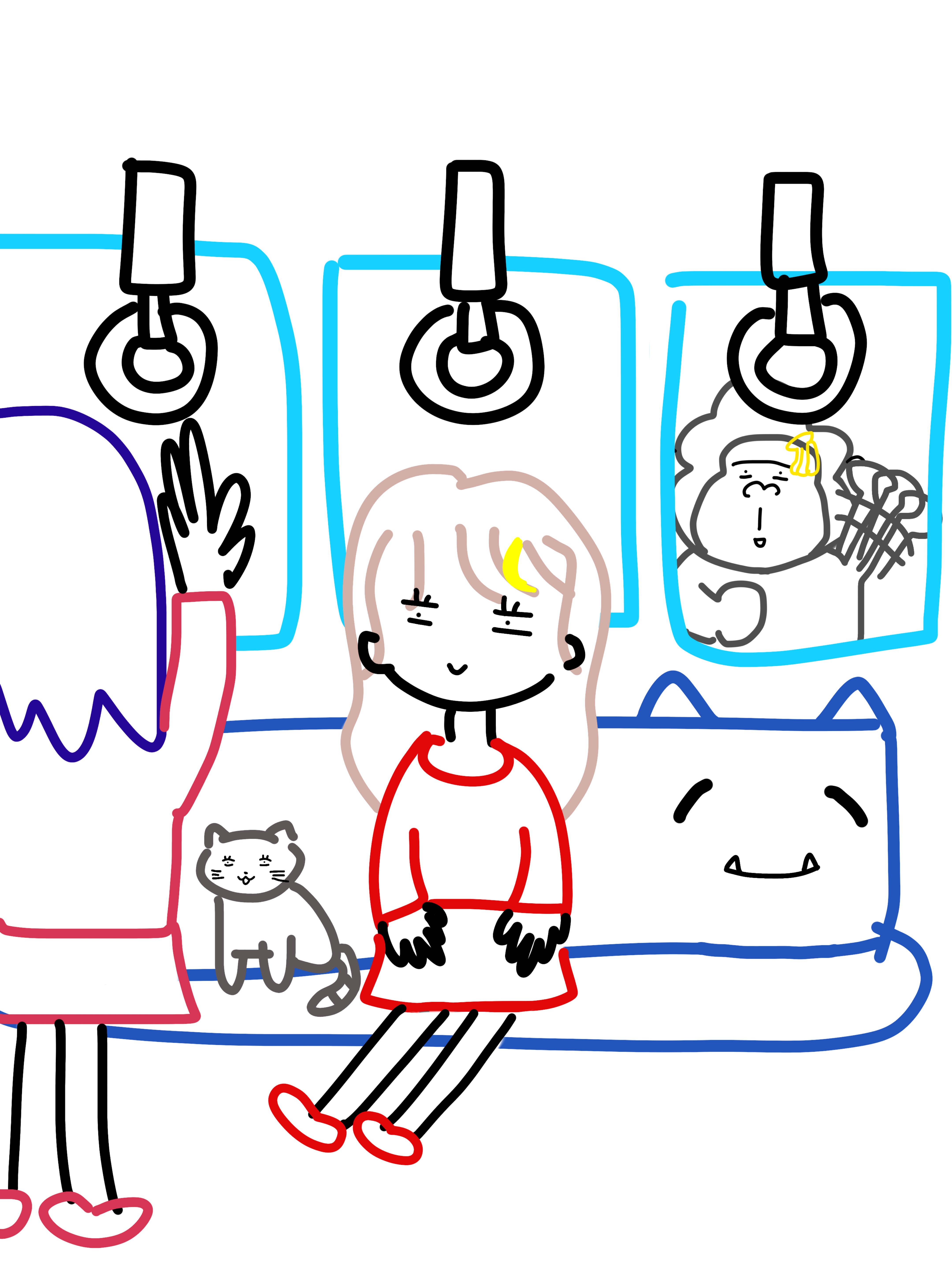 朝はここ！みんないらっしゃい！