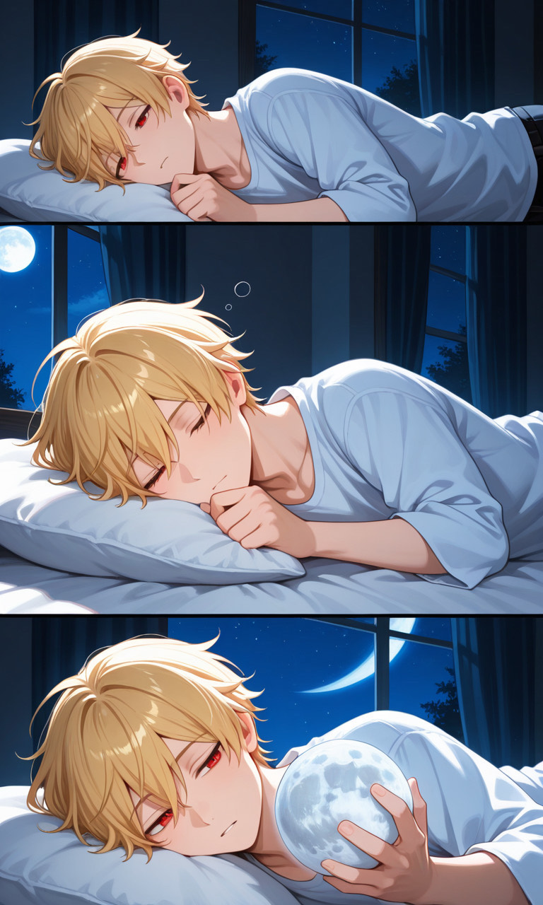 深夜は寝る者と寝るもの💤