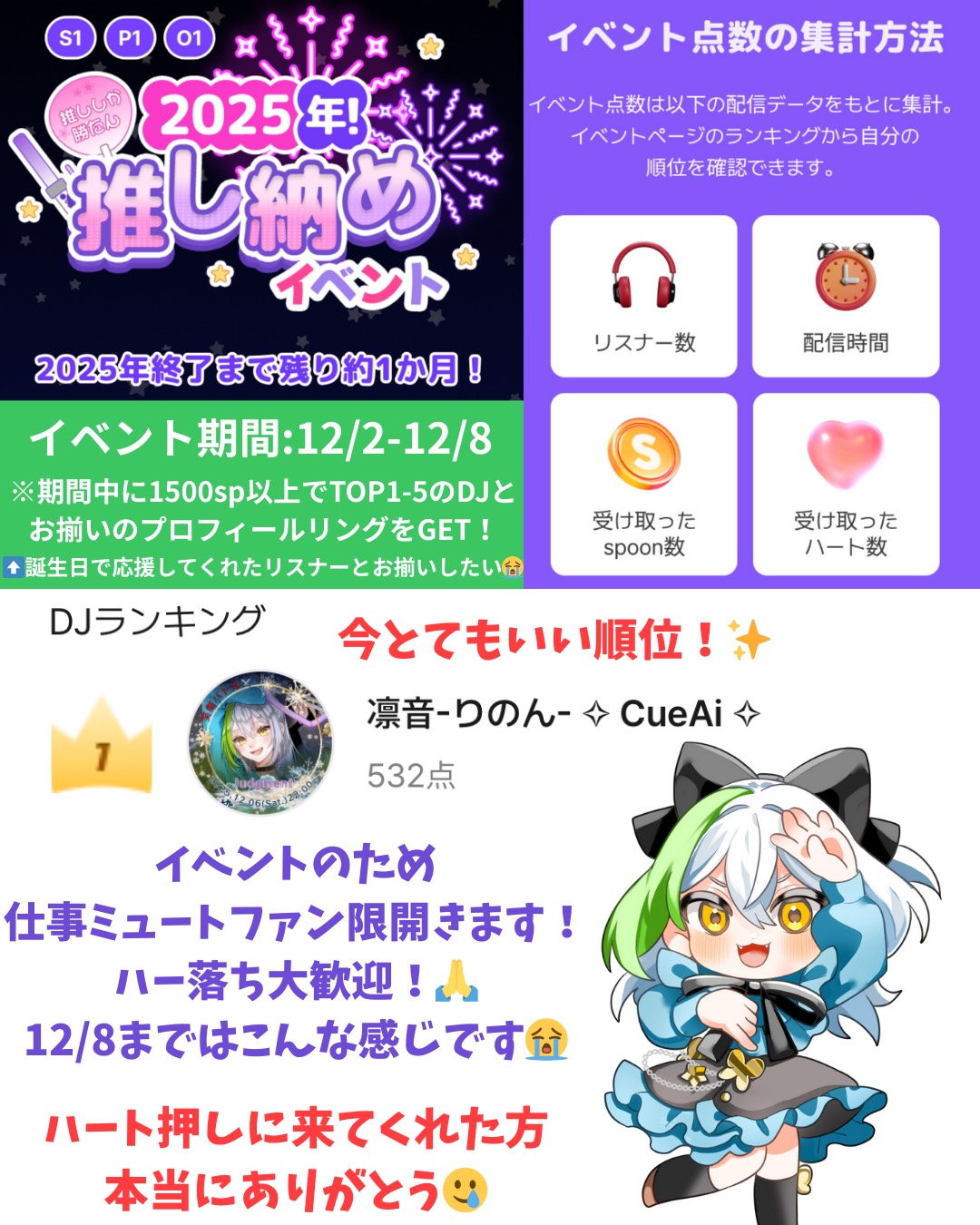 初潜🙆‍♀️30分休憩‼️