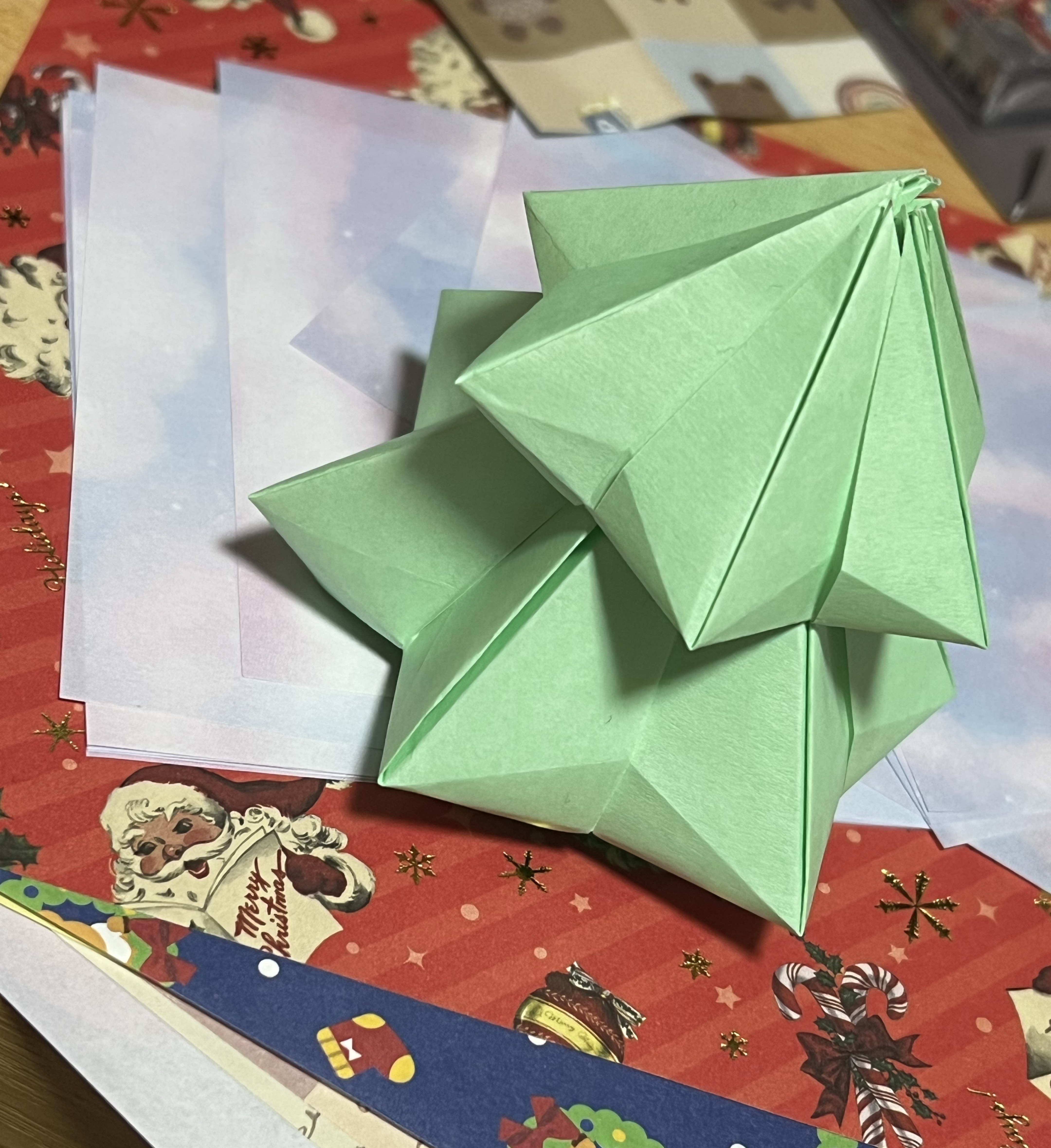 折り紙かさかさ✂️🎄