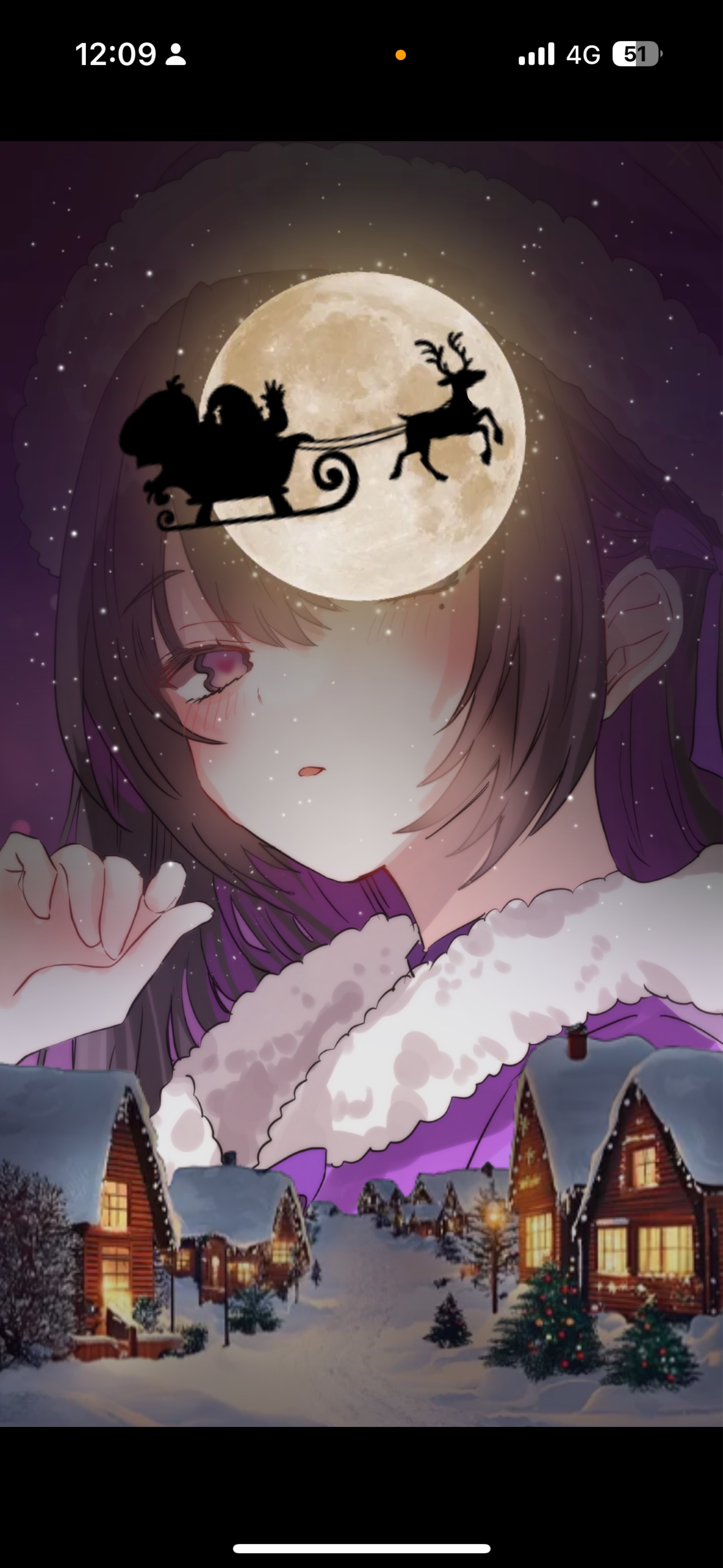 クリスマス背景を公開したいお姉さん🎅