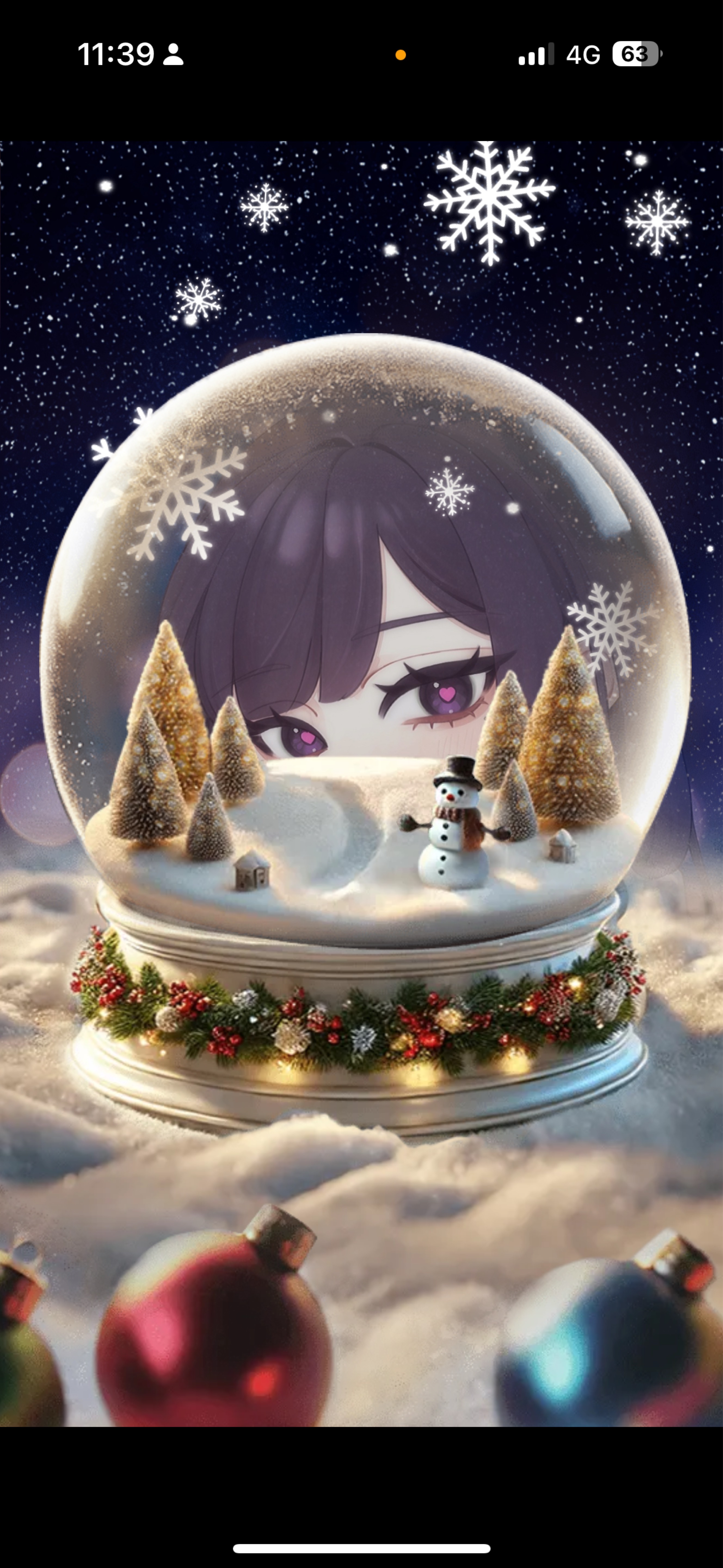 クリスマス背景を公開したいお姉さん🎅