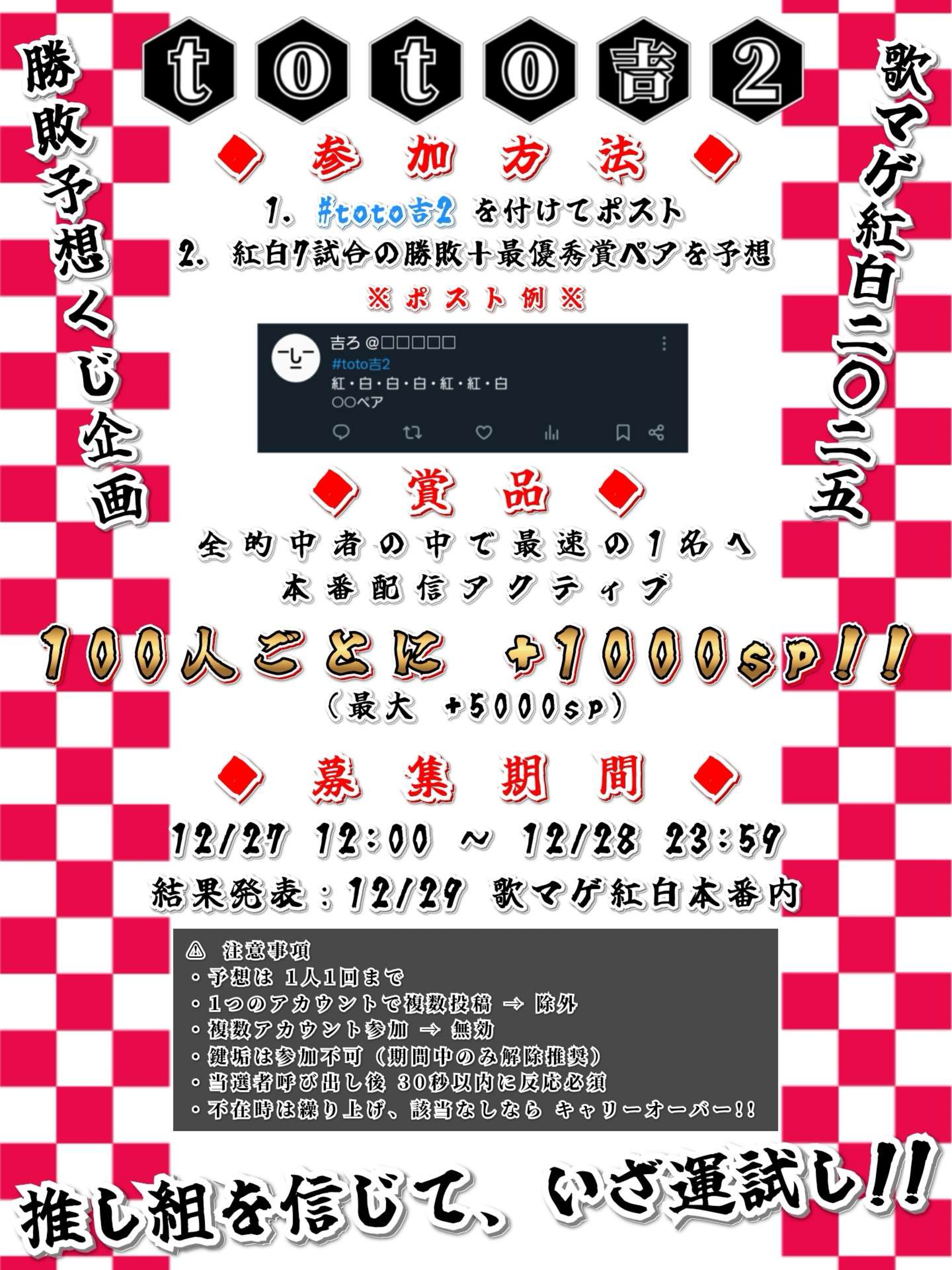 推されnight12 二次選考