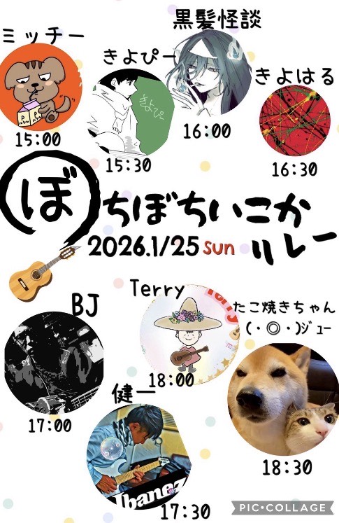 ギターとウクレレ⸌⍤⃝⸍⸌⍤⃝⸍⸌⍤⃝⸍