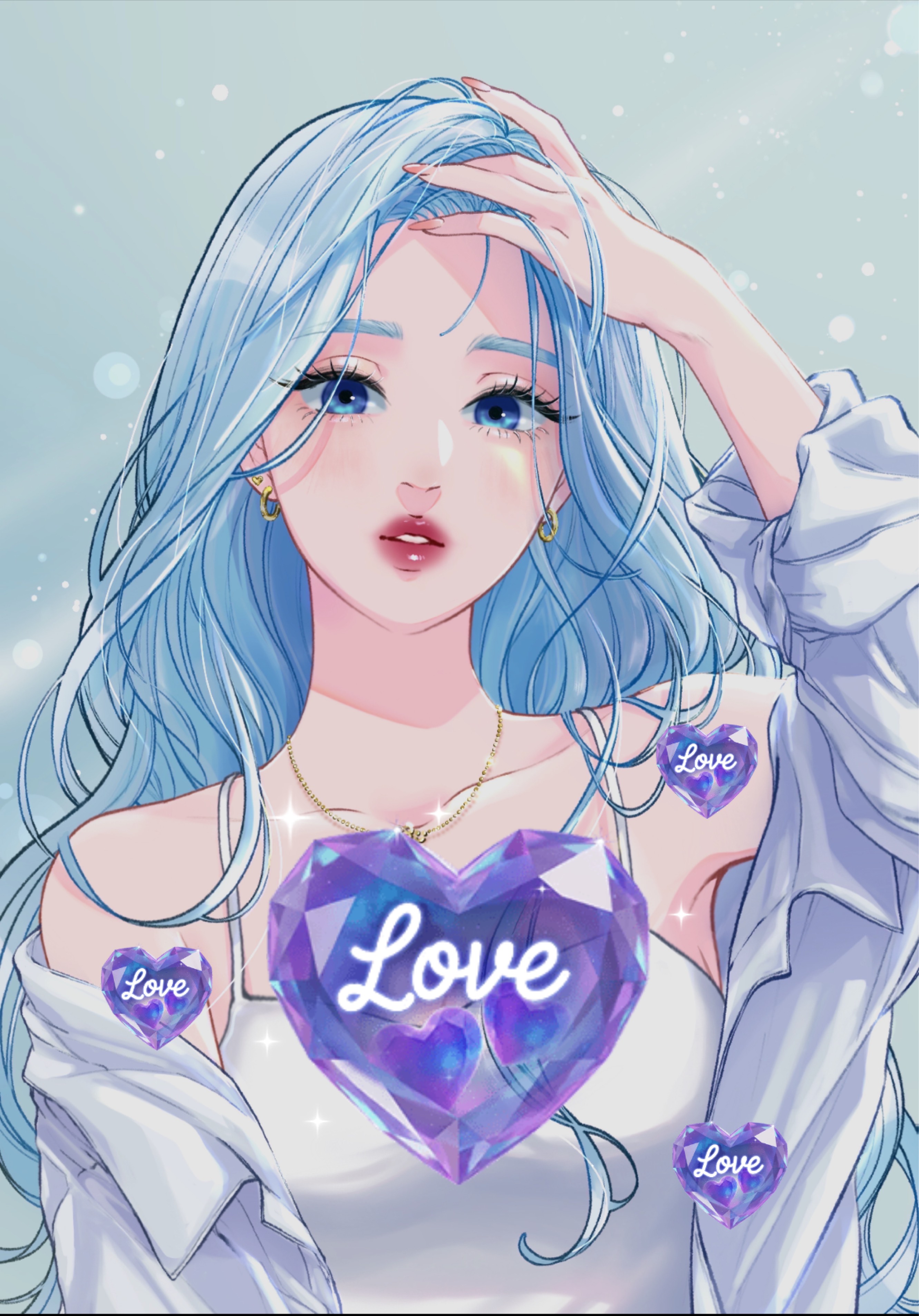 🫐落ち◎寝起きおはよ┋無機材