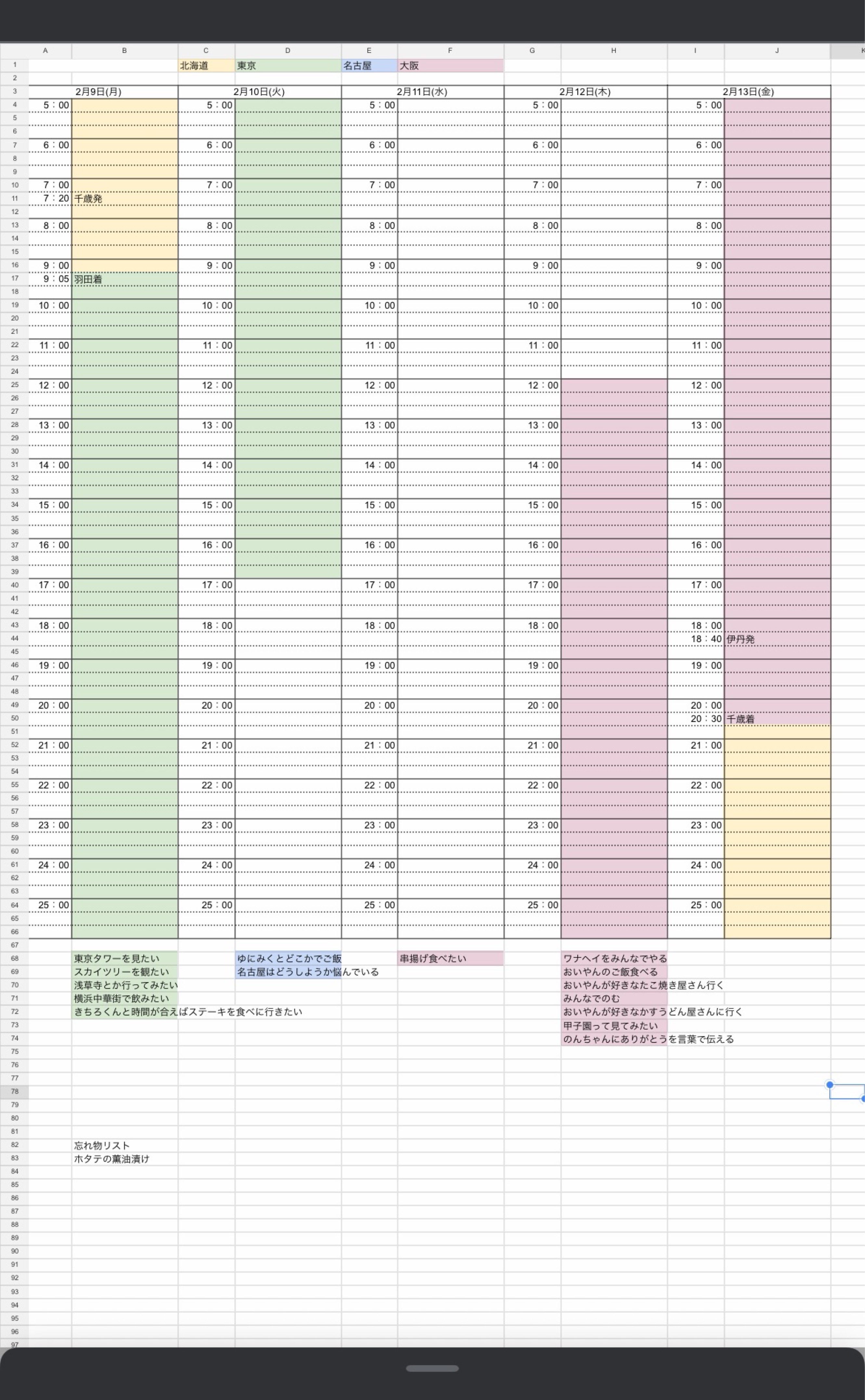 日曜日のタッチダウン